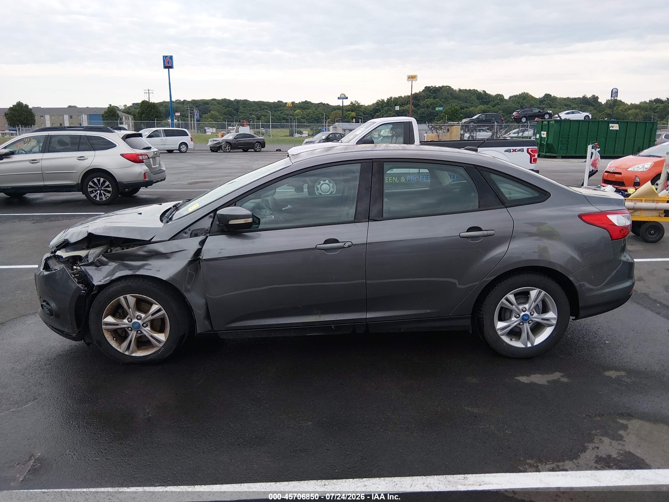 2013 Ford Focus Se Gray vin: 1FADP3F20DL131656