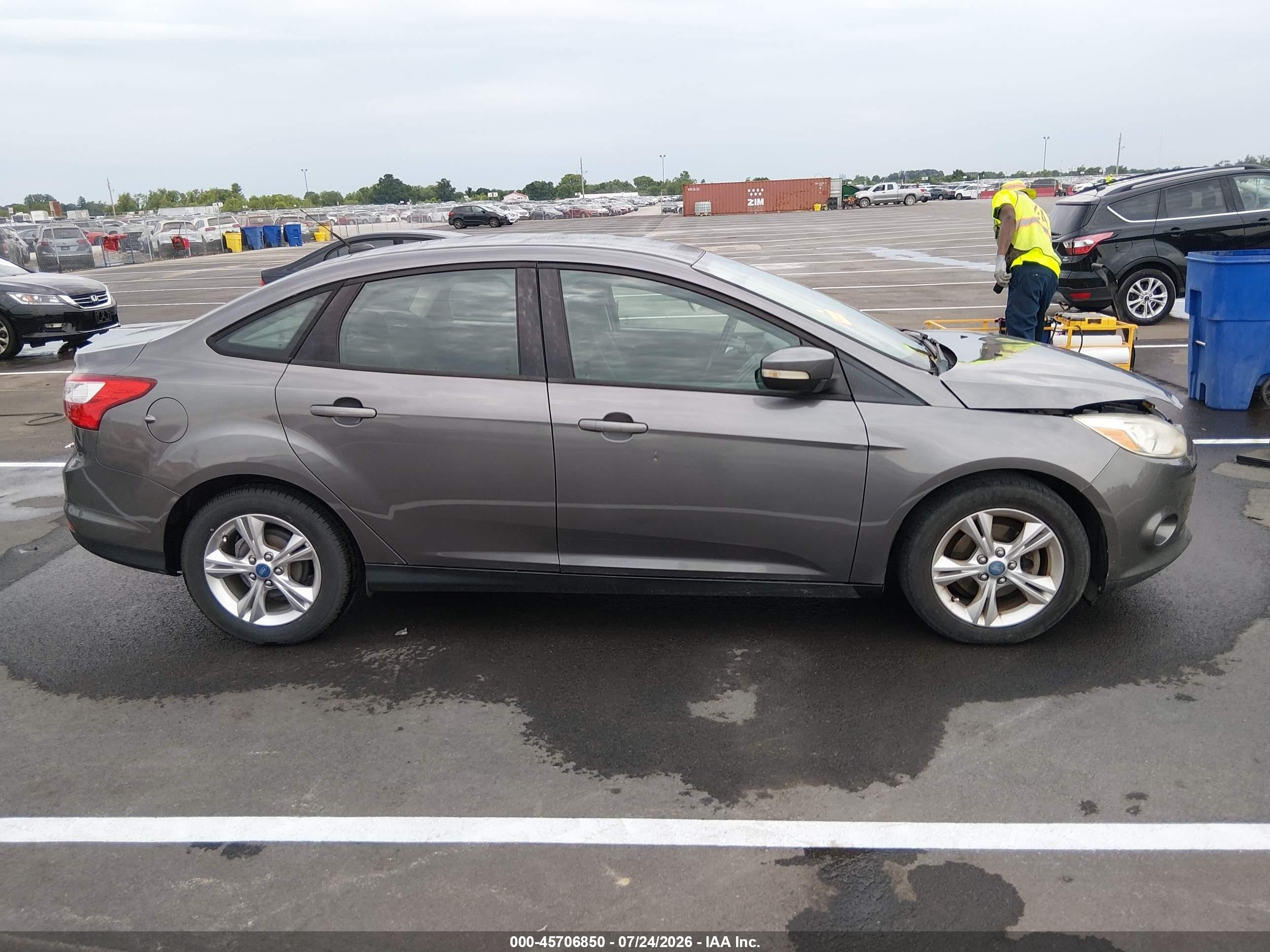 2013 Ford Focus Se Gray vin: 1FADP3F20DL131656
