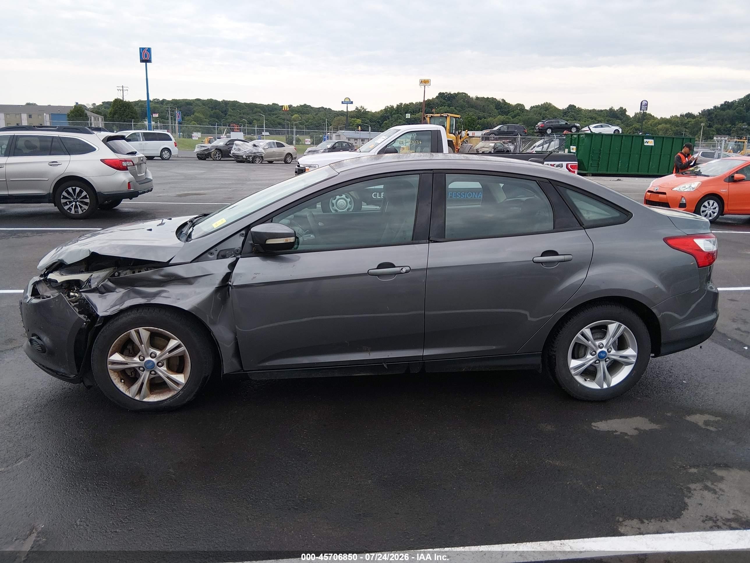 2013 Ford Focus Se Gray vin: 1FADP3F20DL131656