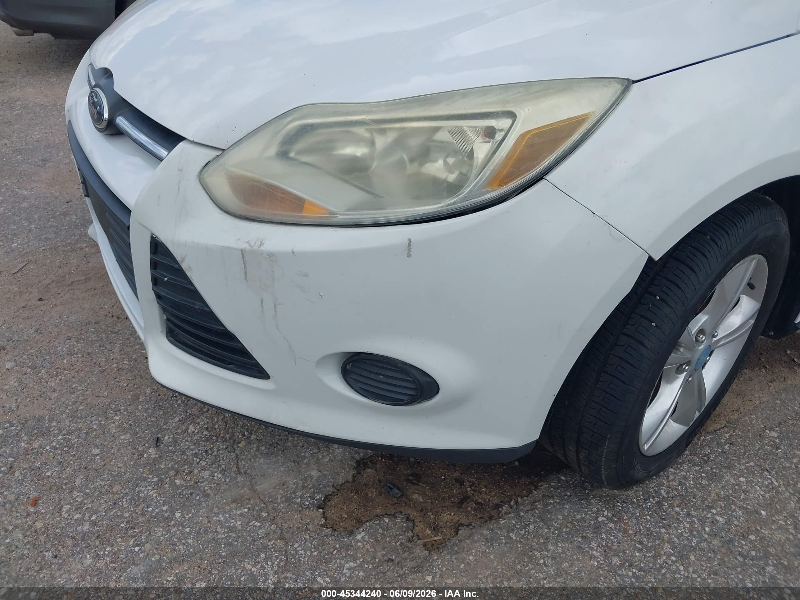 2013 Ford Focus Se White vin: 1FADP3F20DL158095
