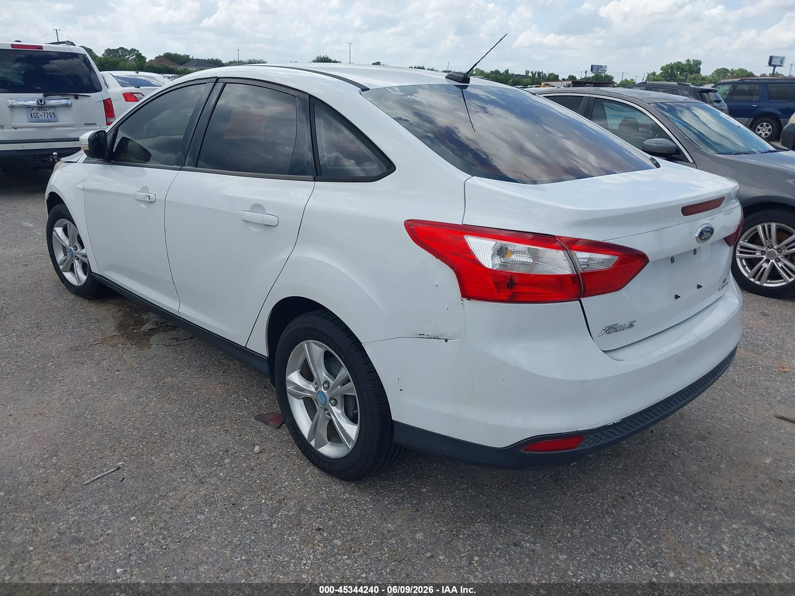 2013 Ford Focus Se White vin: 1FADP3F20DL158095