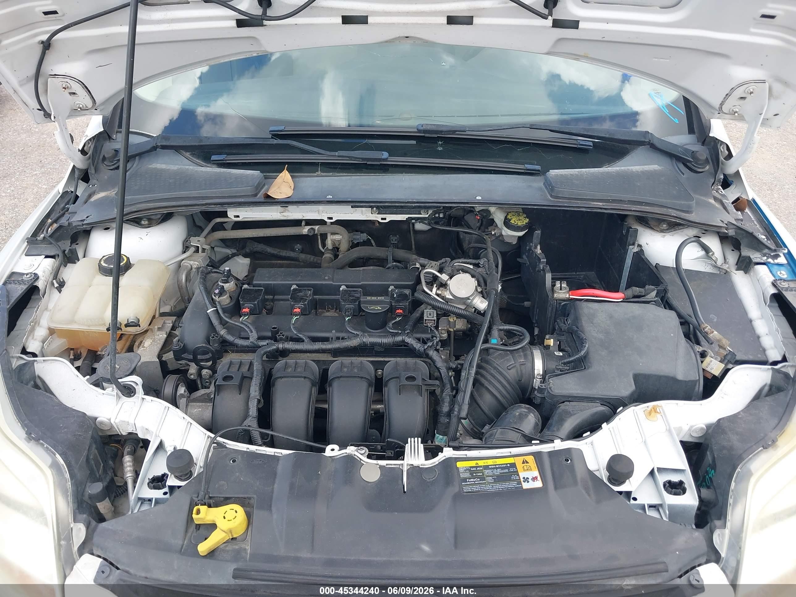2013 Ford Focus Se White vin: 1FADP3F20DL158095