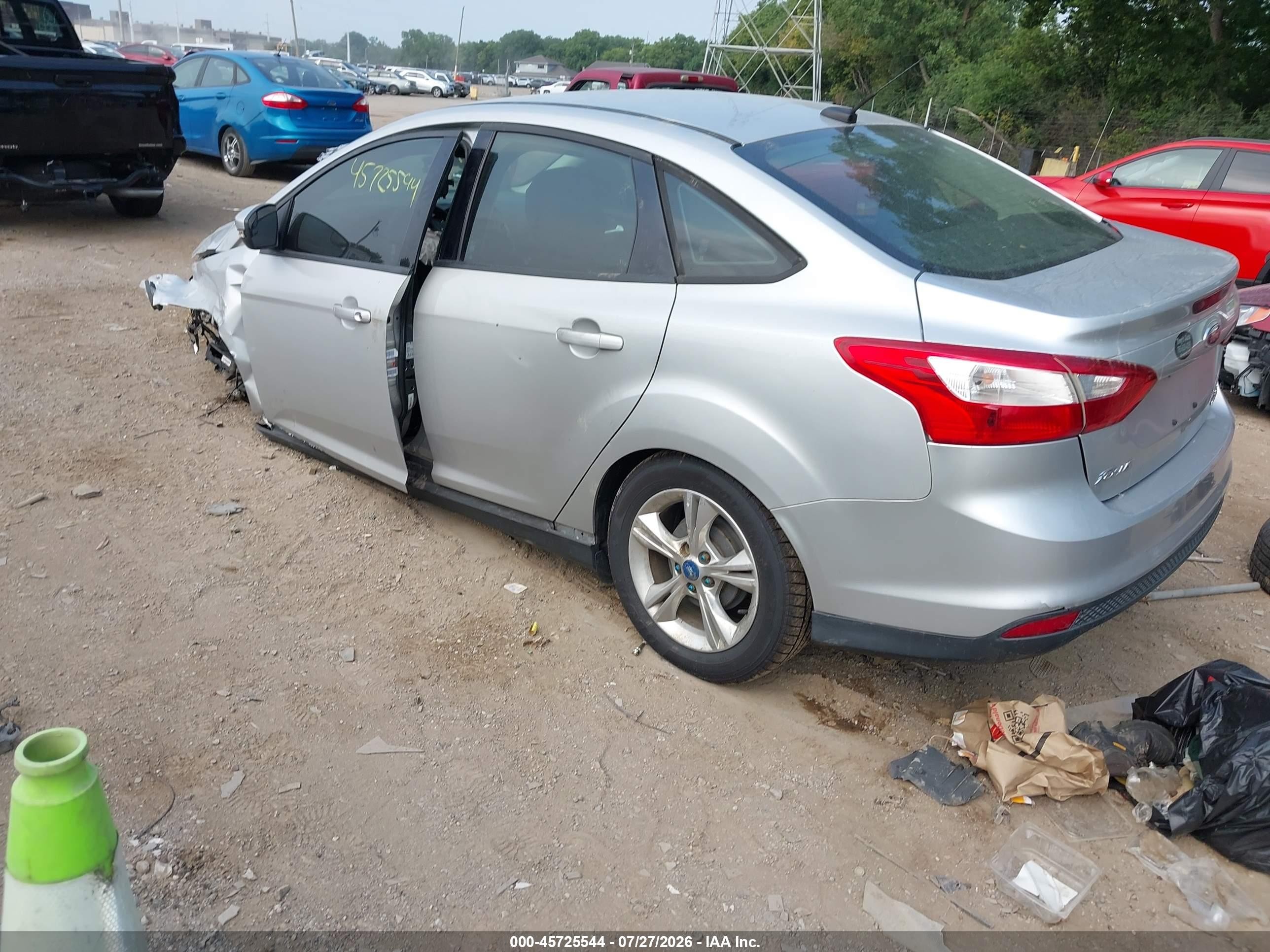 2013 Ford Focus Se Silver vin: 1FADP3F20DL167735