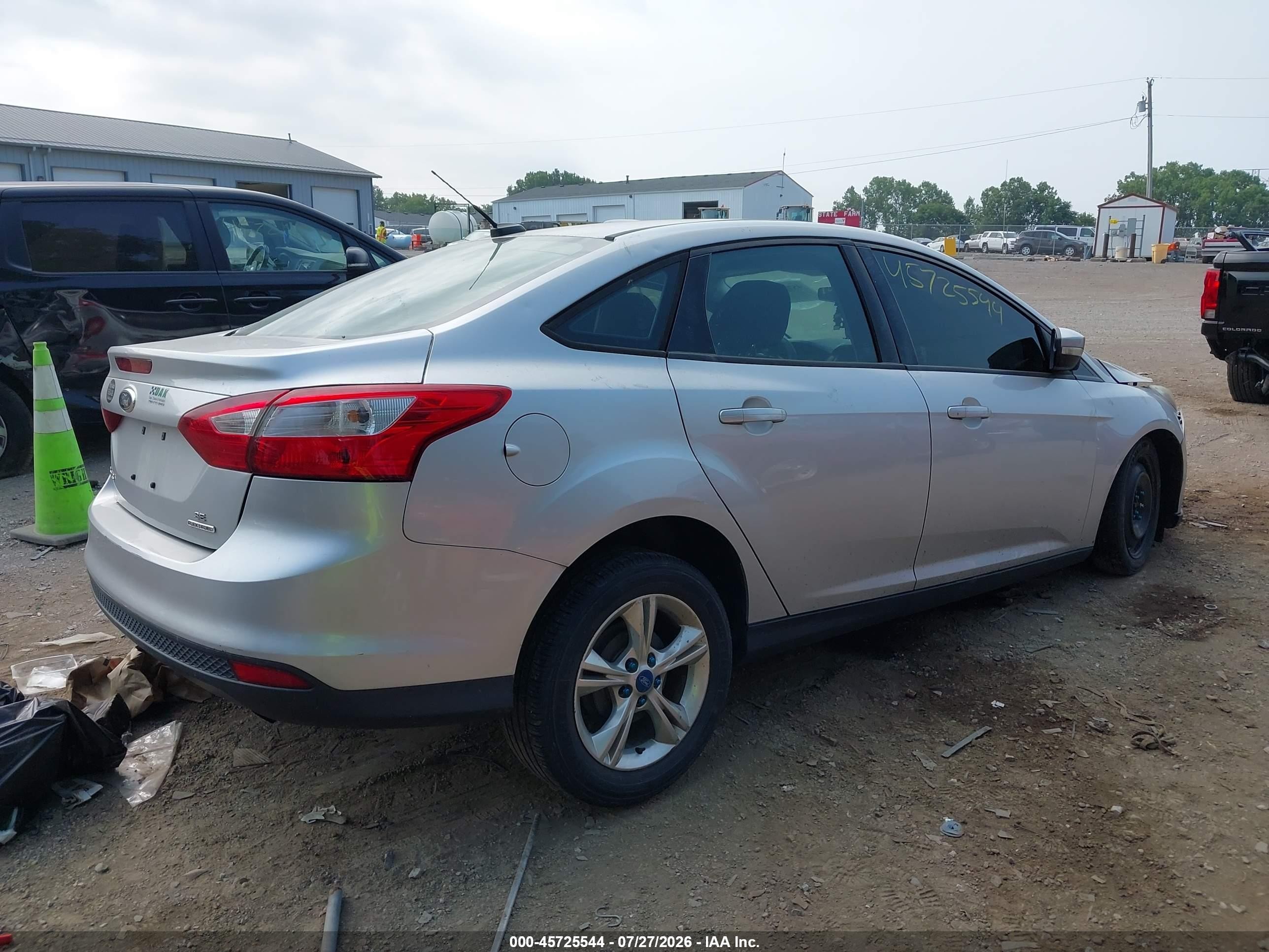 2013 Ford Focus Se Silver vin: 1FADP3F20DL167735