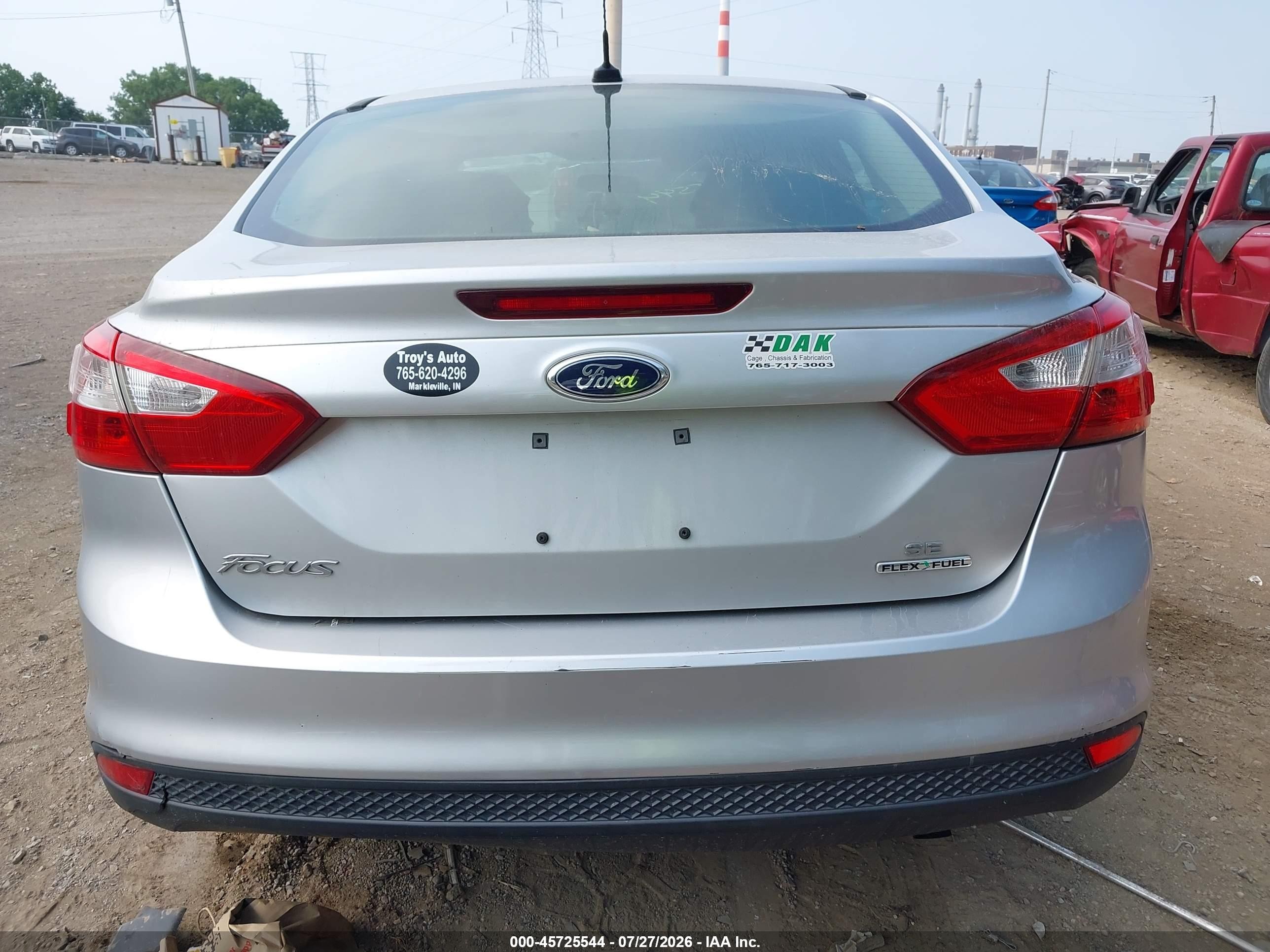 2013 Ford Focus Se Silver vin: 1FADP3F20DL167735