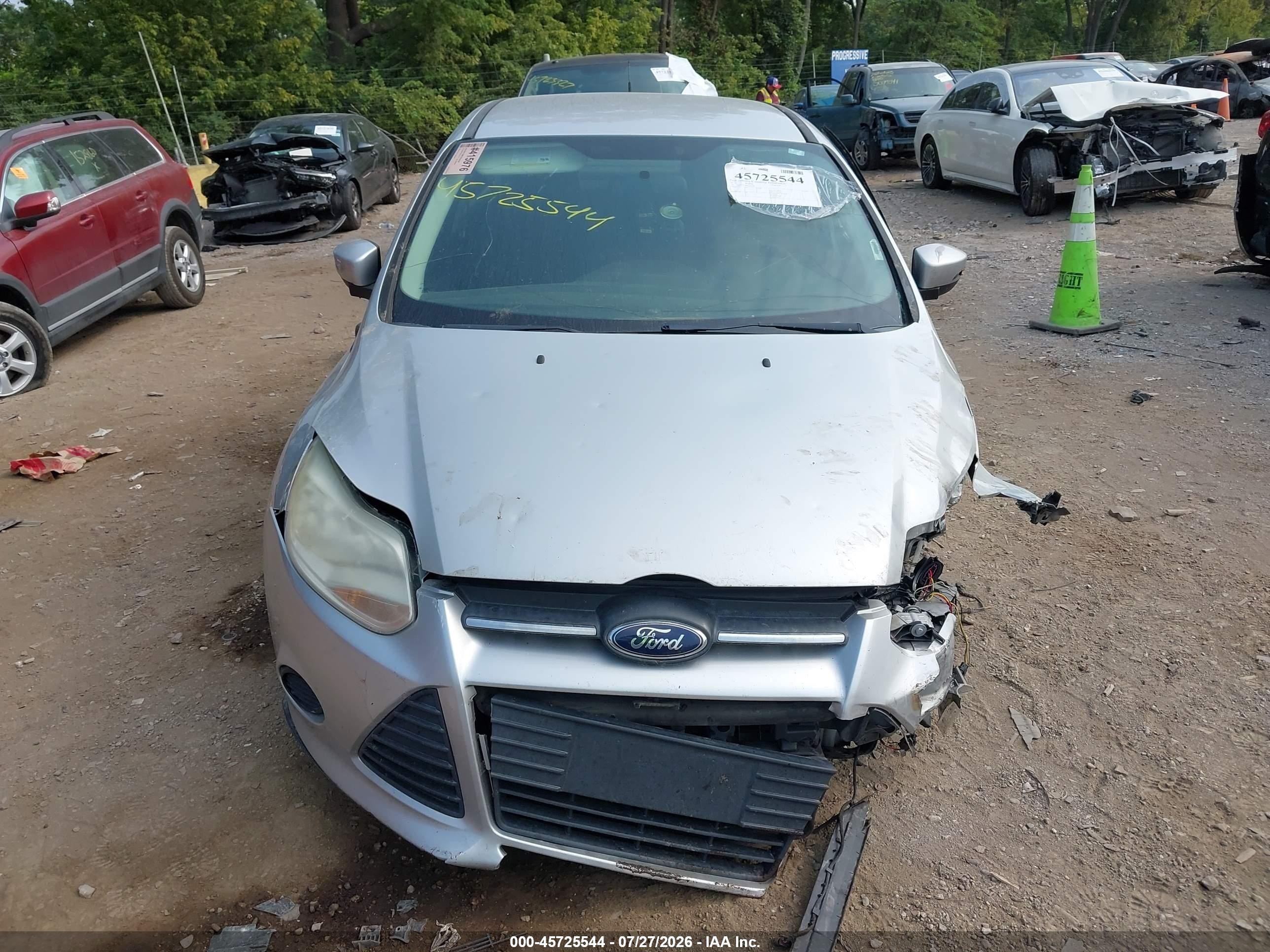 2013 Ford Focus Se Silver vin: 1FADP3F20DL167735