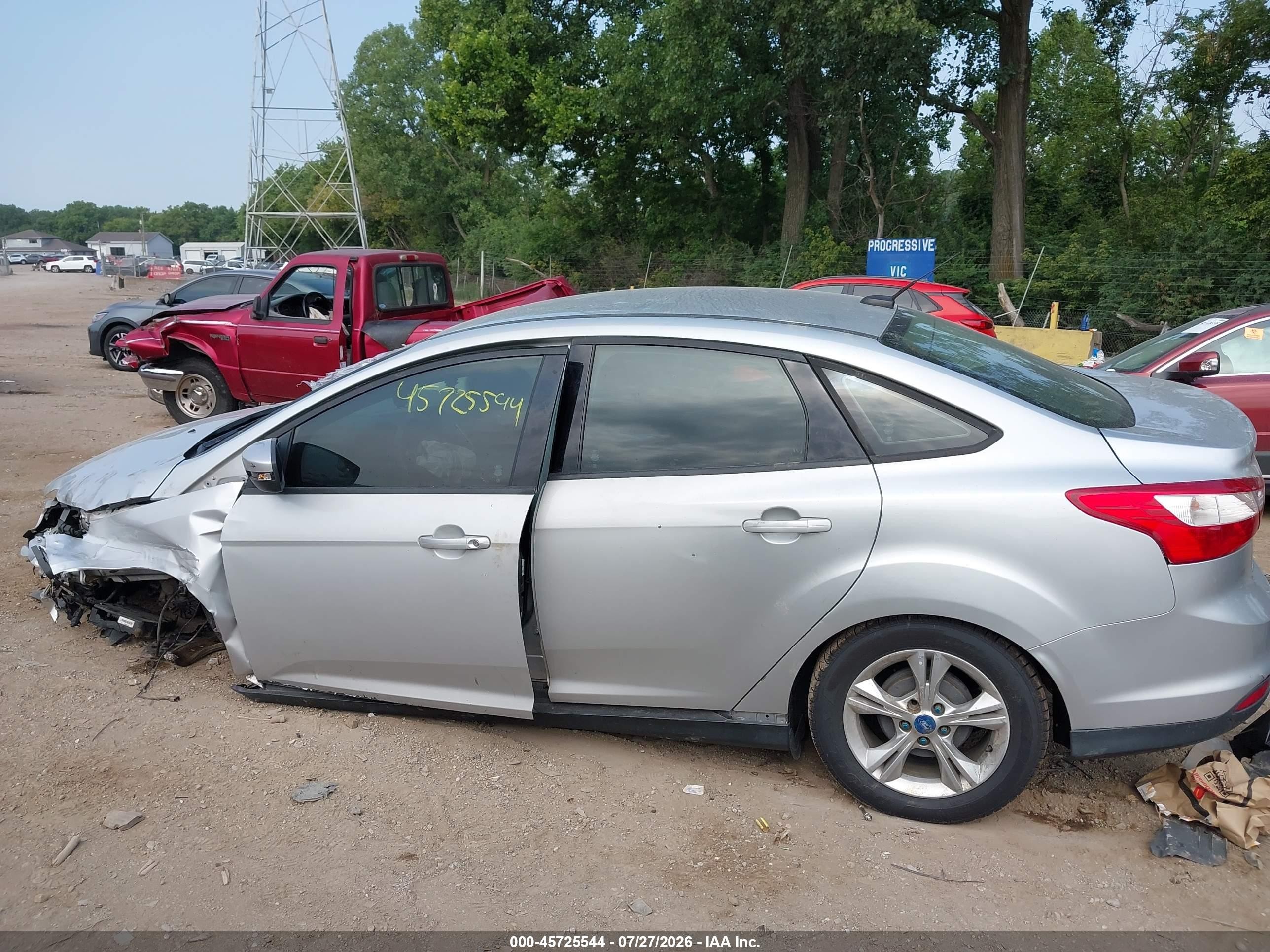 2013 Ford Focus Se Silver vin: 1FADP3F20DL167735
