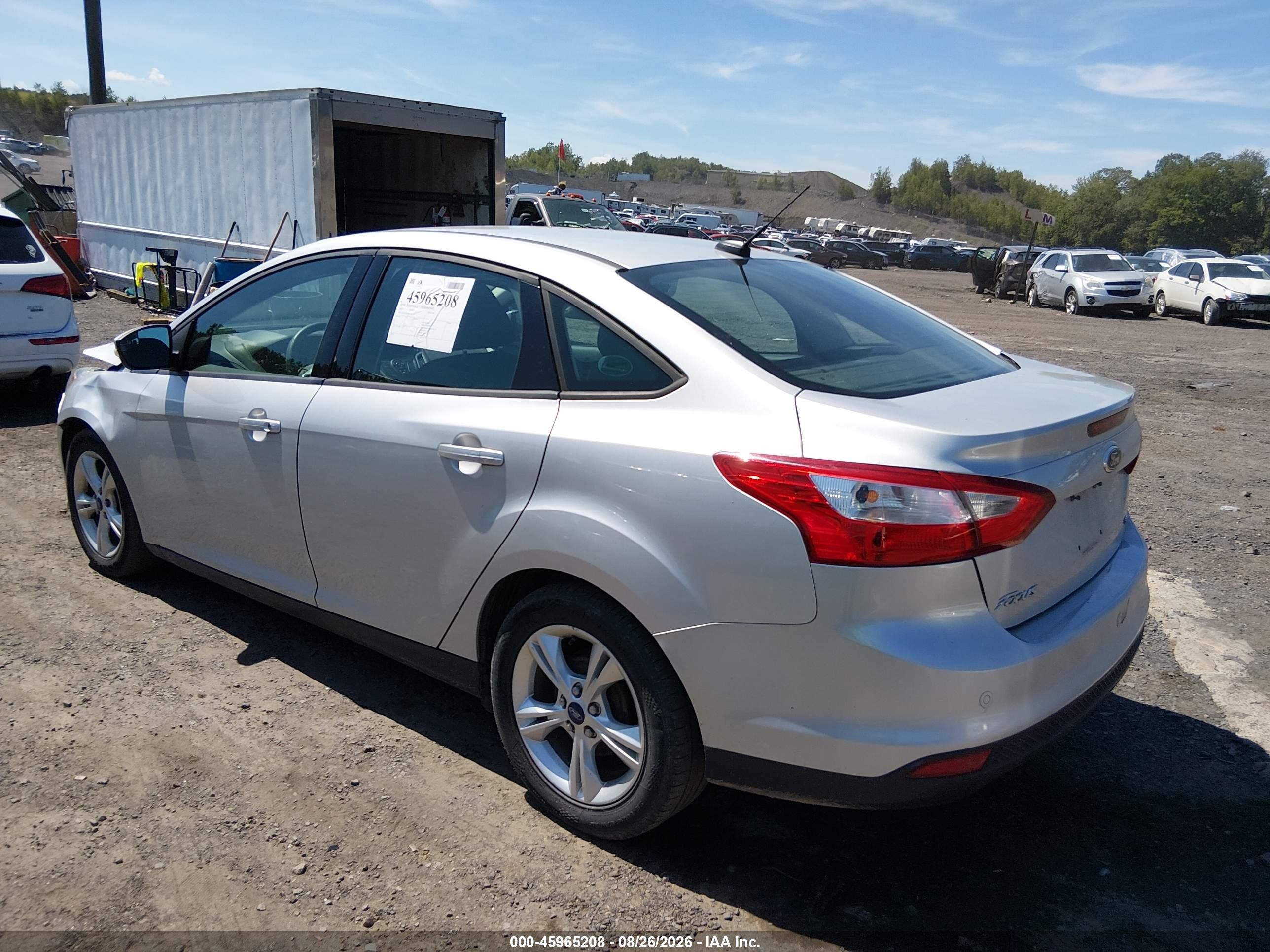 2013 Ford Focus Se Silver vin: 1FADP3F20DL186379
