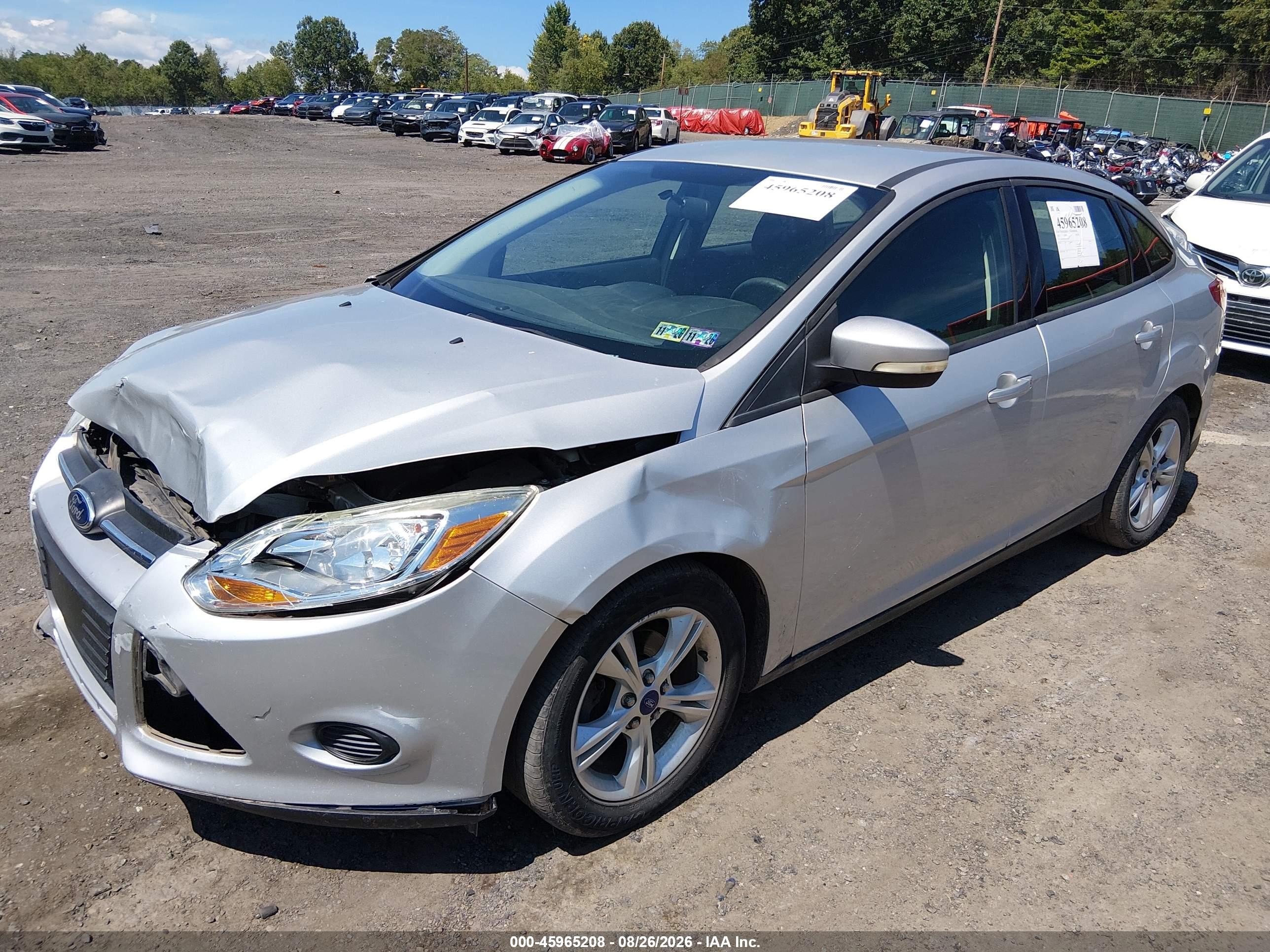 2013 Ford Focus Se Silver vin: 1FADP3F20DL186379