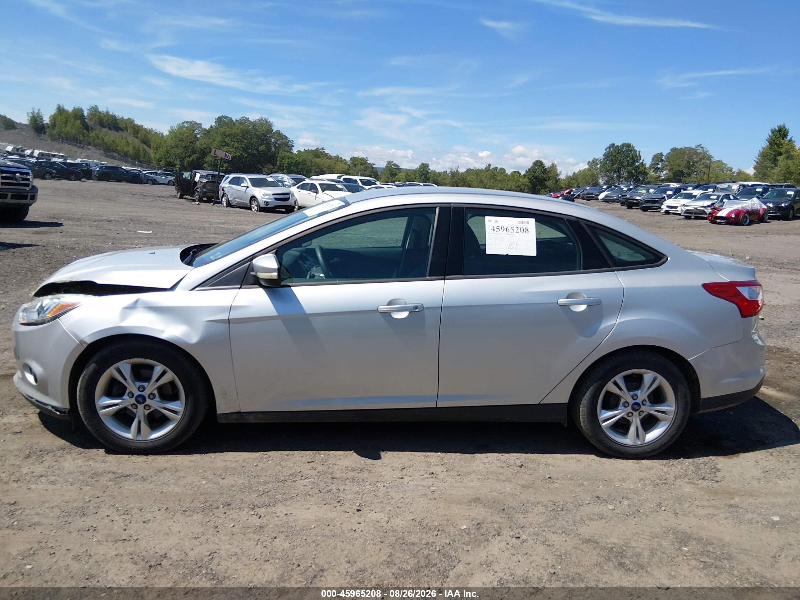 2013 Ford Focus Se Silver vin: 1FADP3F20DL186379