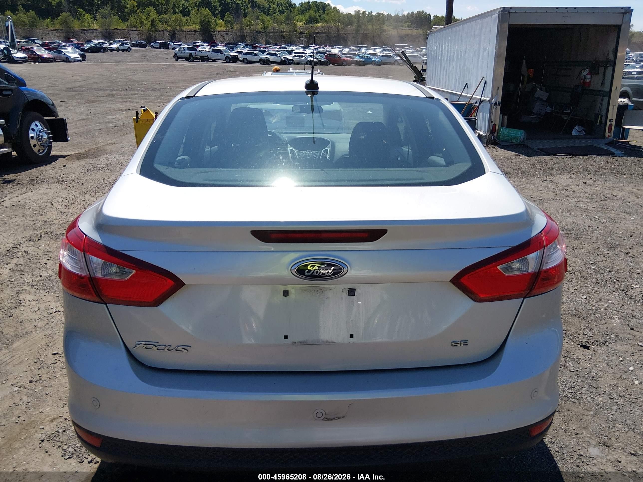 2013 Ford Focus Se Silver vin: 1FADP3F20DL186379