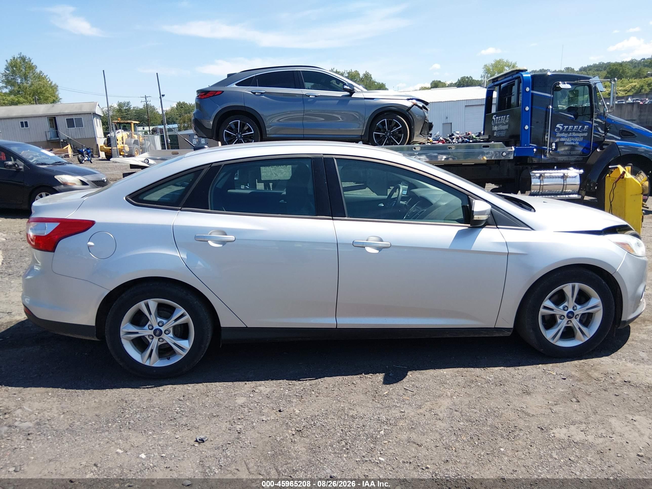 2013 Ford Focus Se Silver vin: 1FADP3F20DL186379