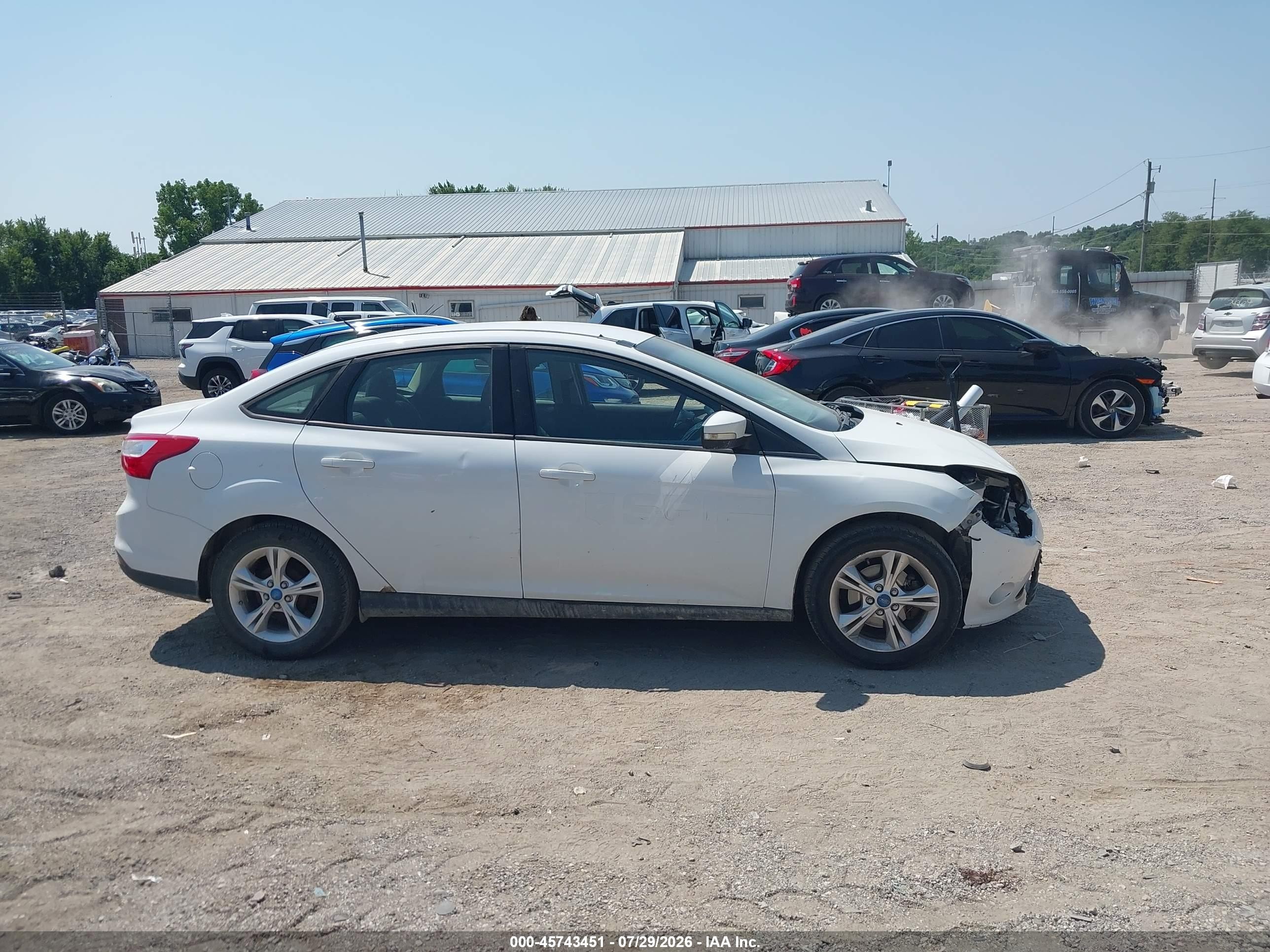 2013 Ford Focus Se White vin: 1FADP3F20DL188374