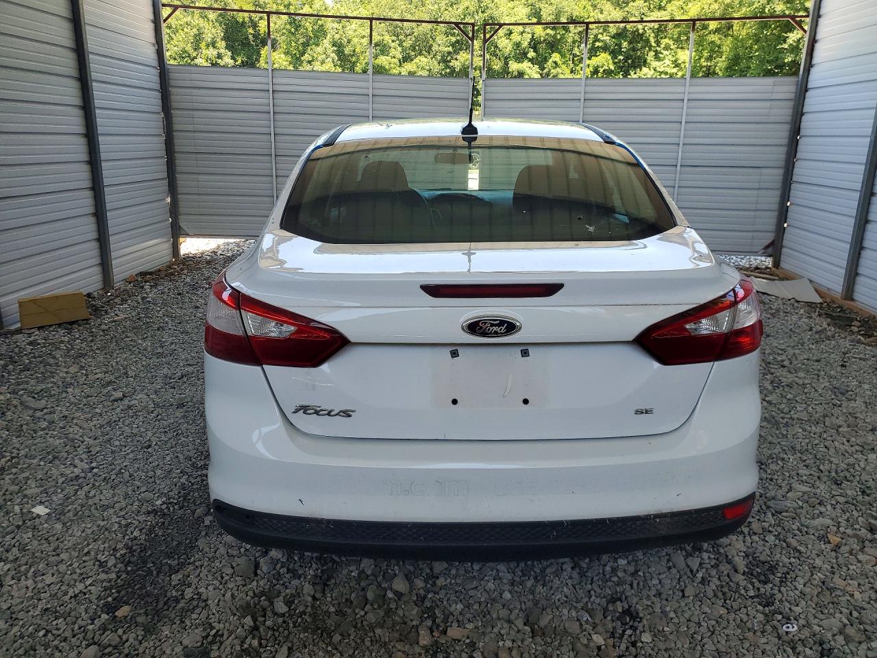 2013 Ford Focus Se White vin: 1FADP3F20DL198239