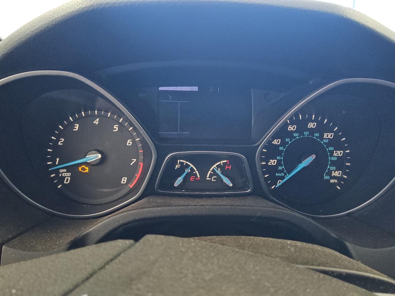 2013 Ford Focus Se Black vin: 1FADP3F20DL198631 Damage: Warning Light - Engine, On, Unacceptable