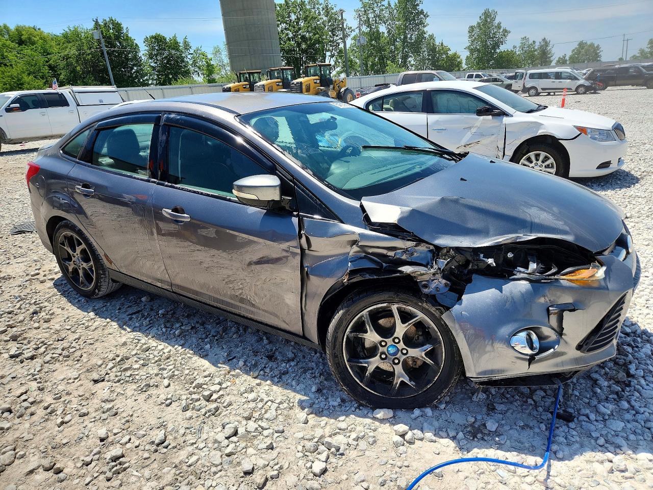 2013 Ford Focus Se Gray vin: 1FADP3F20DL209367