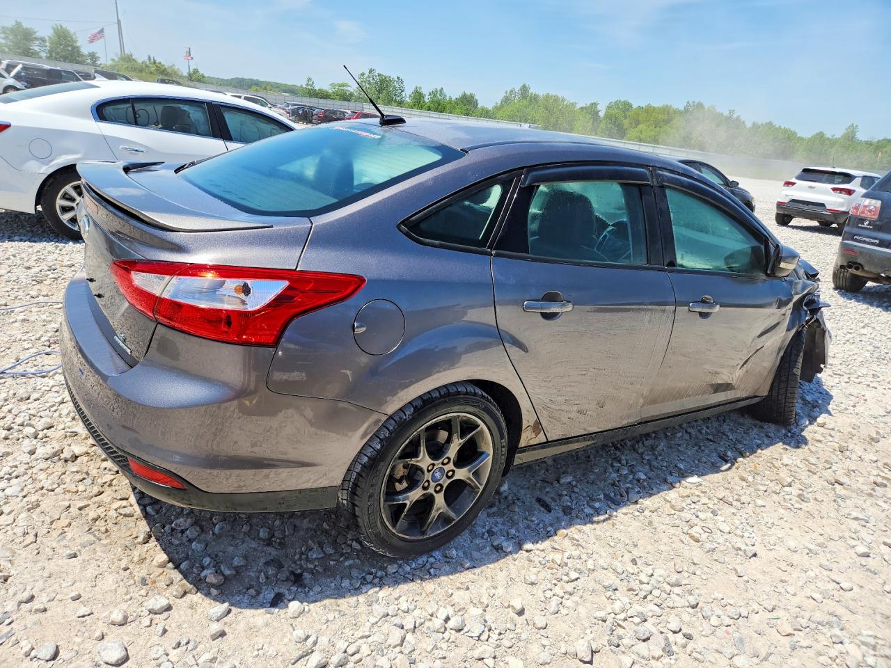 2013 Ford Focus Se Gray vin: 1FADP3F20DL209367