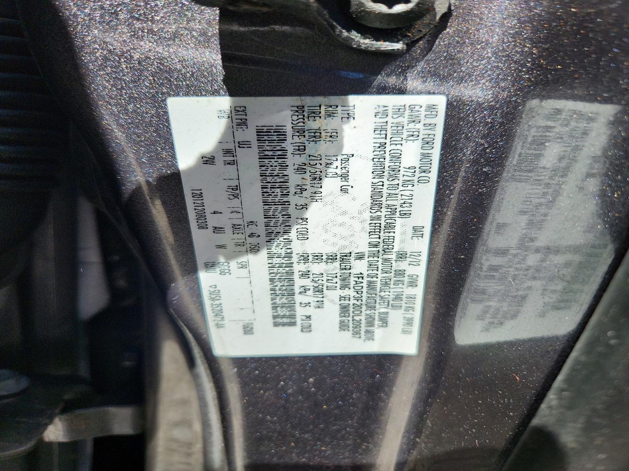 2013 Ford Focus Se Gray vin: 1FADP3F20DL209367