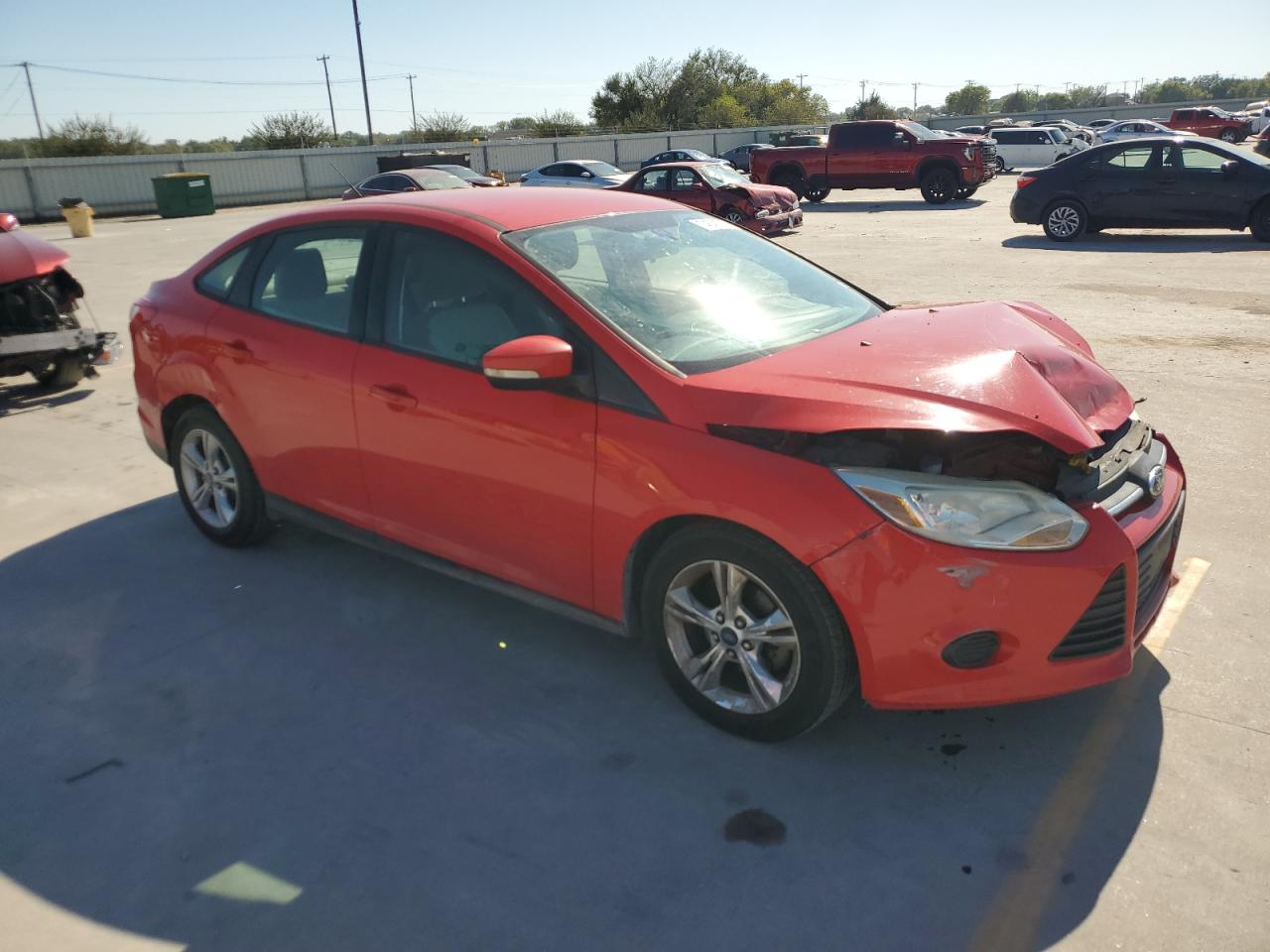 2013 Ford Focus Se Red vin: 1FADP3F20DL218344