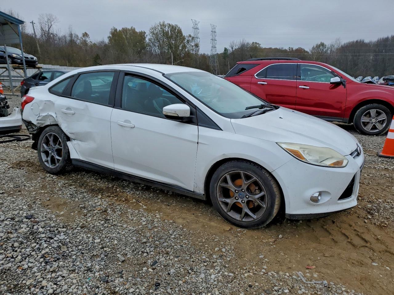 2013 Ford Focus Se White vin: 1FADP3F20DL269505