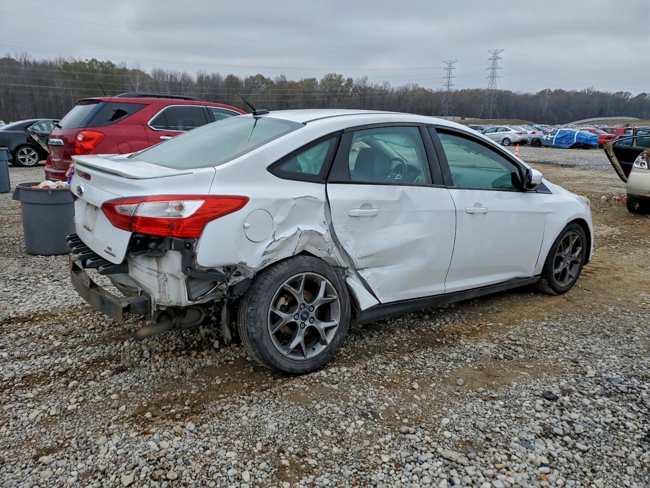 2013 Ford Focus Se White vin: 1FADP3F20DL269505
