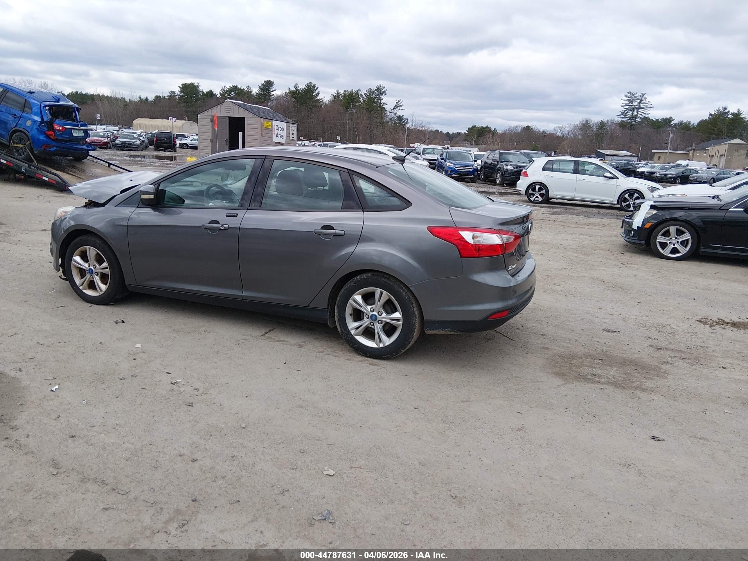 2013 Ford Focus Se Gray vin: 1FADP3F20DL272372