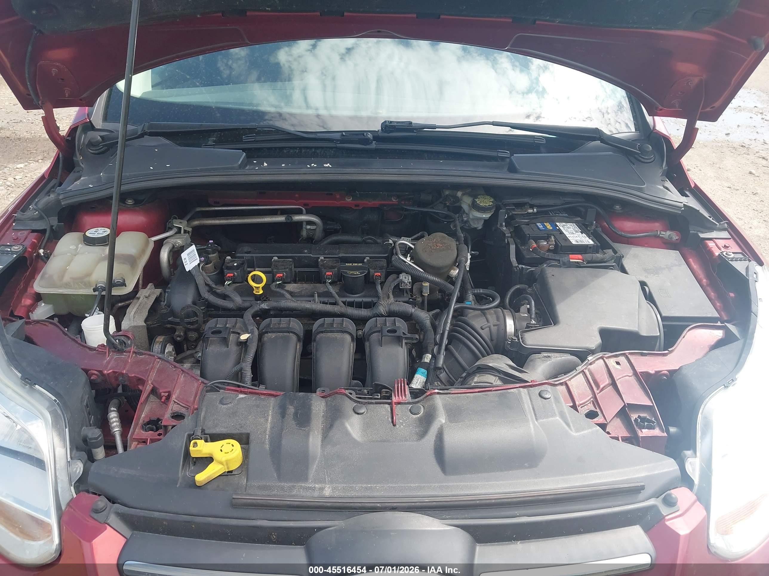 2013 Ford Focus Se Red vin: 1FADP3F20DL274512