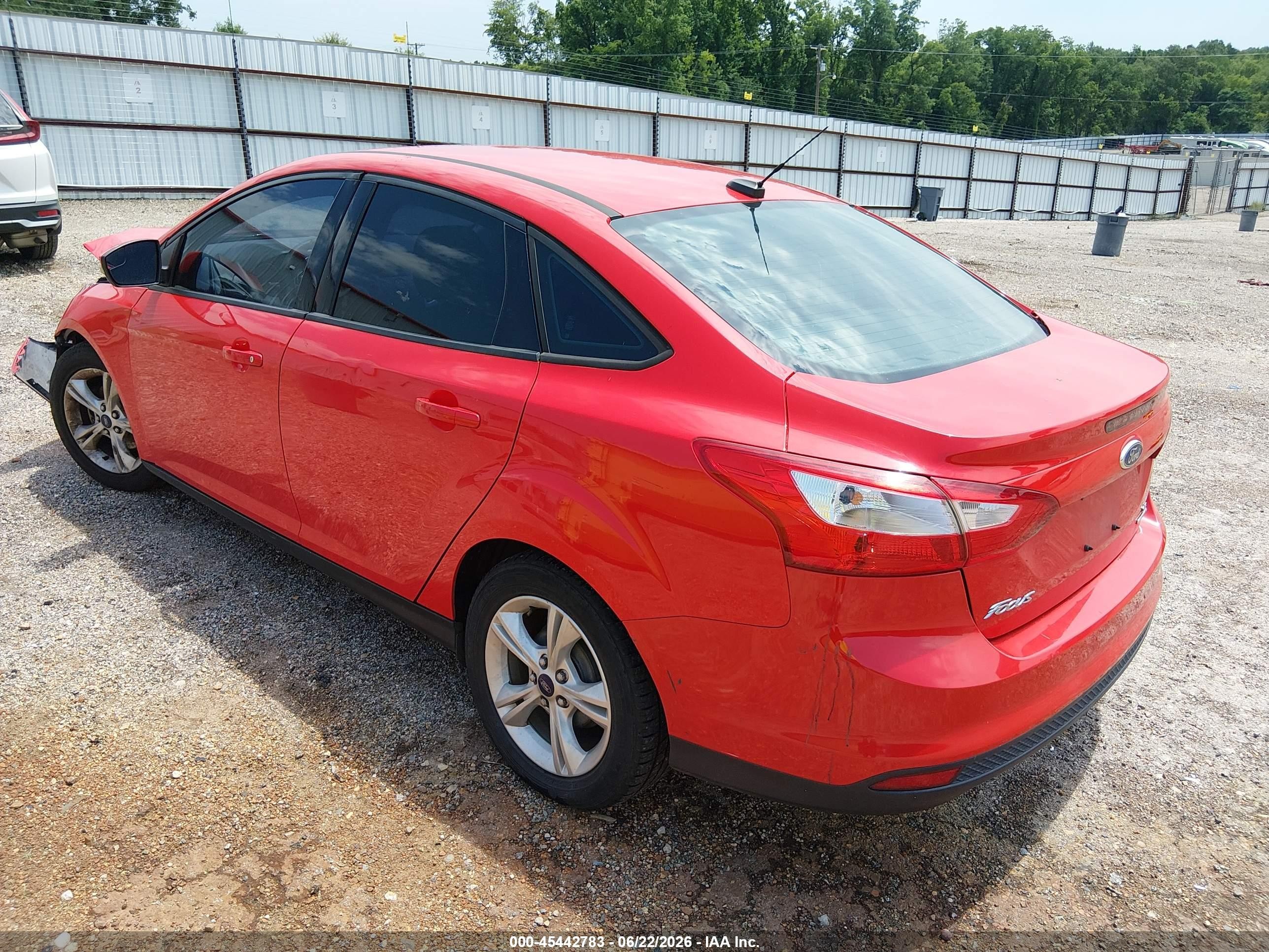 2013 Ford Focus Se Красный vin: 1FADP3F20DL297031