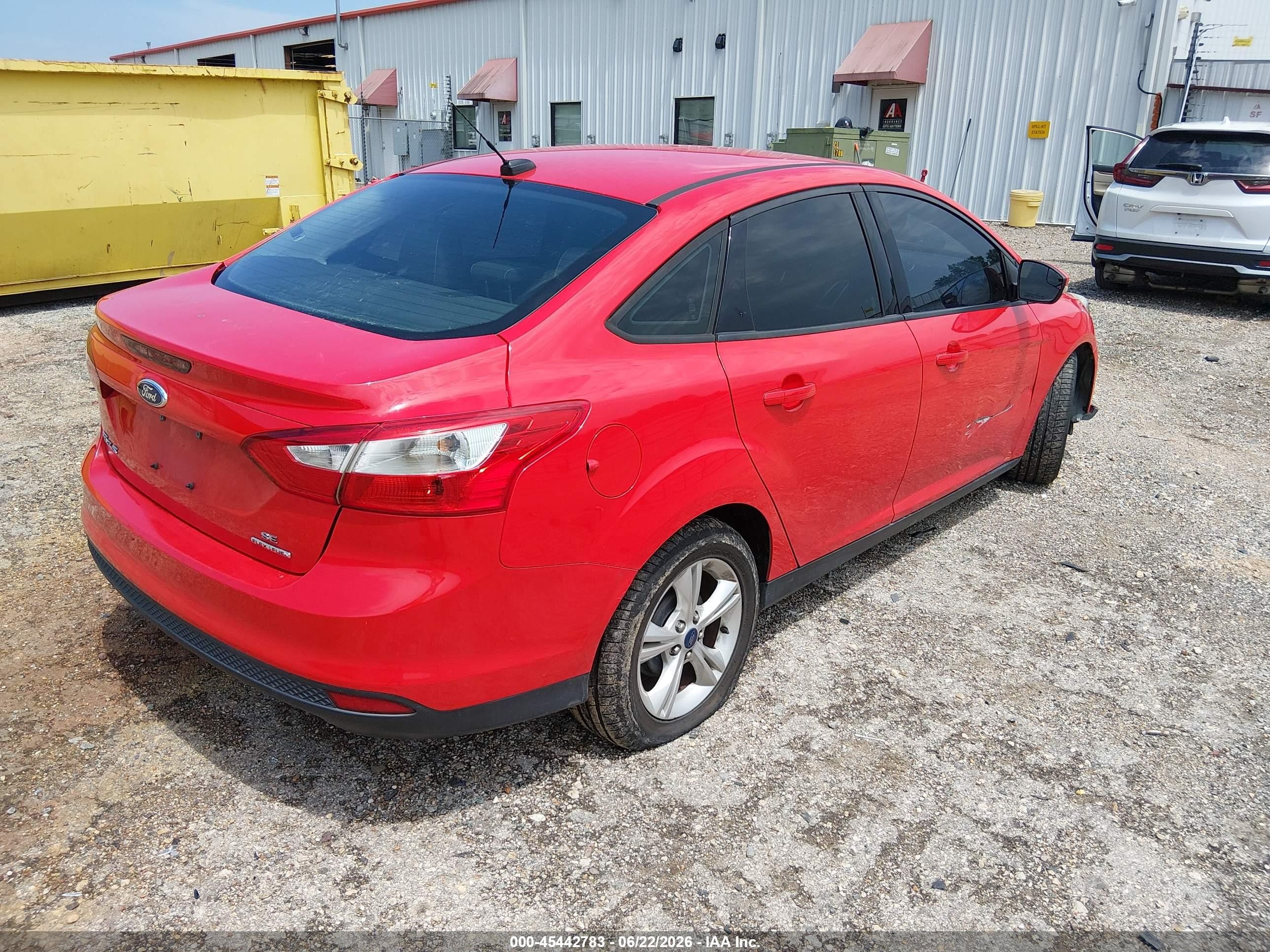 2013 Ford Focus Se Красный vin: 1FADP3F20DL297031