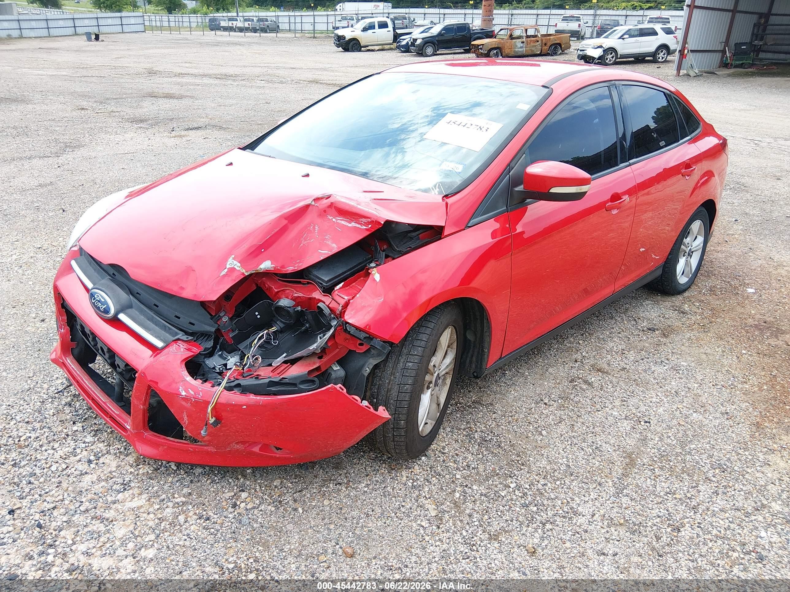2013 Ford Focus Se Красный vin: 1FADP3F20DL297031