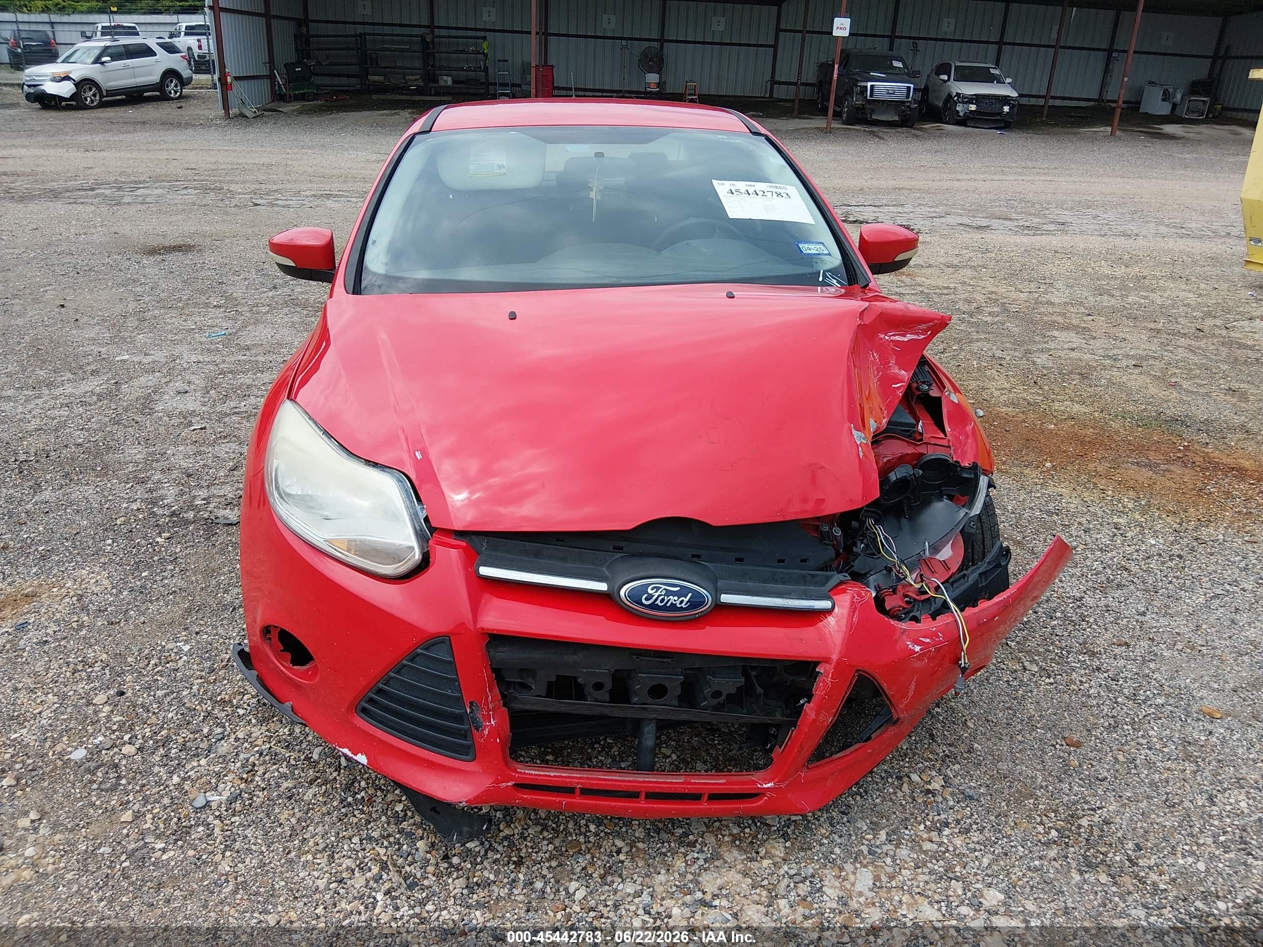 2013 Ford Focus Se Красный vin: 1FADP3F20DL297031