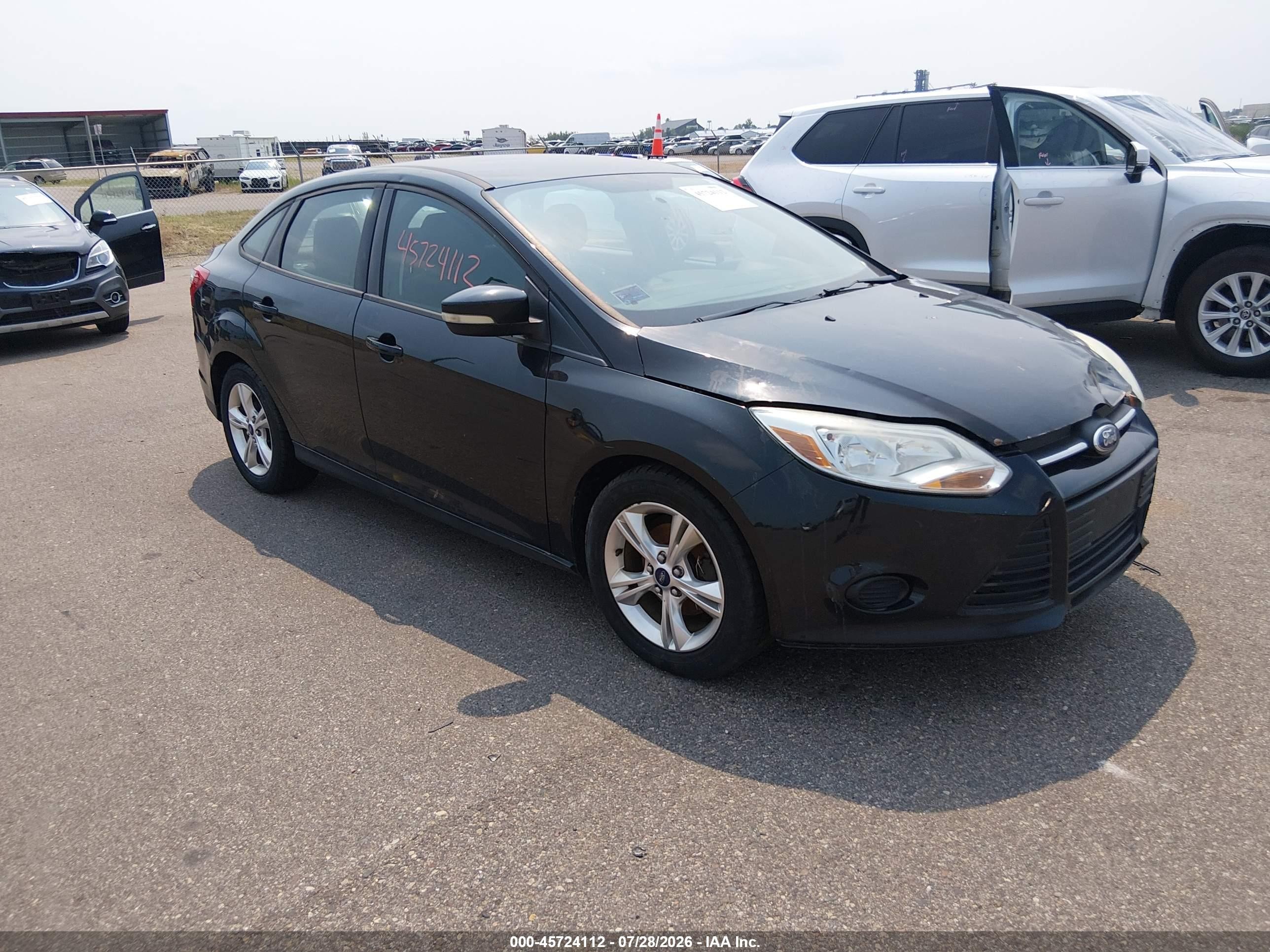 2013 Ford Focus Se Black vin: 1FADP3F20DL308156
