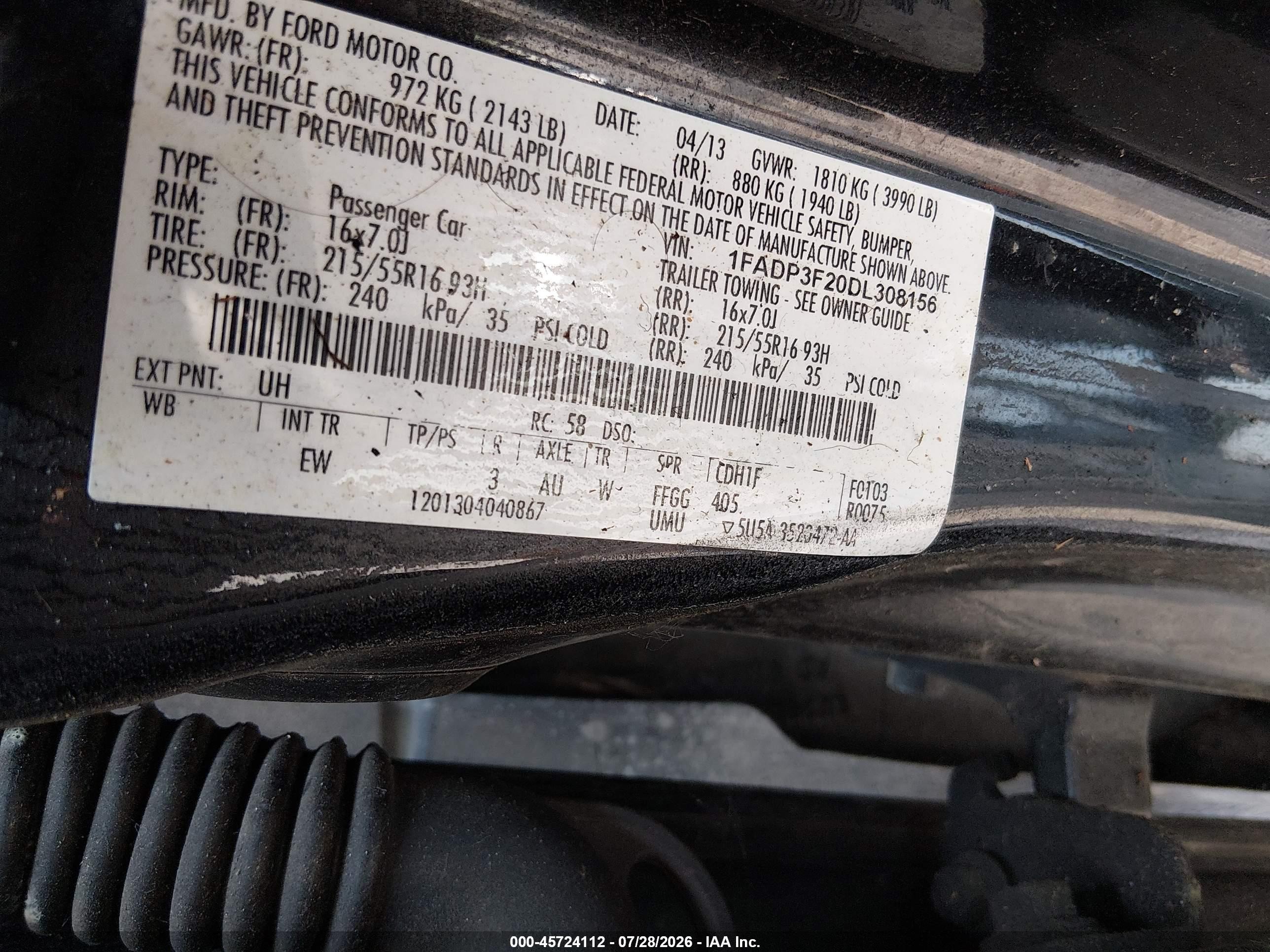2013 Ford Focus Se Black vin: 1FADP3F20DL308156