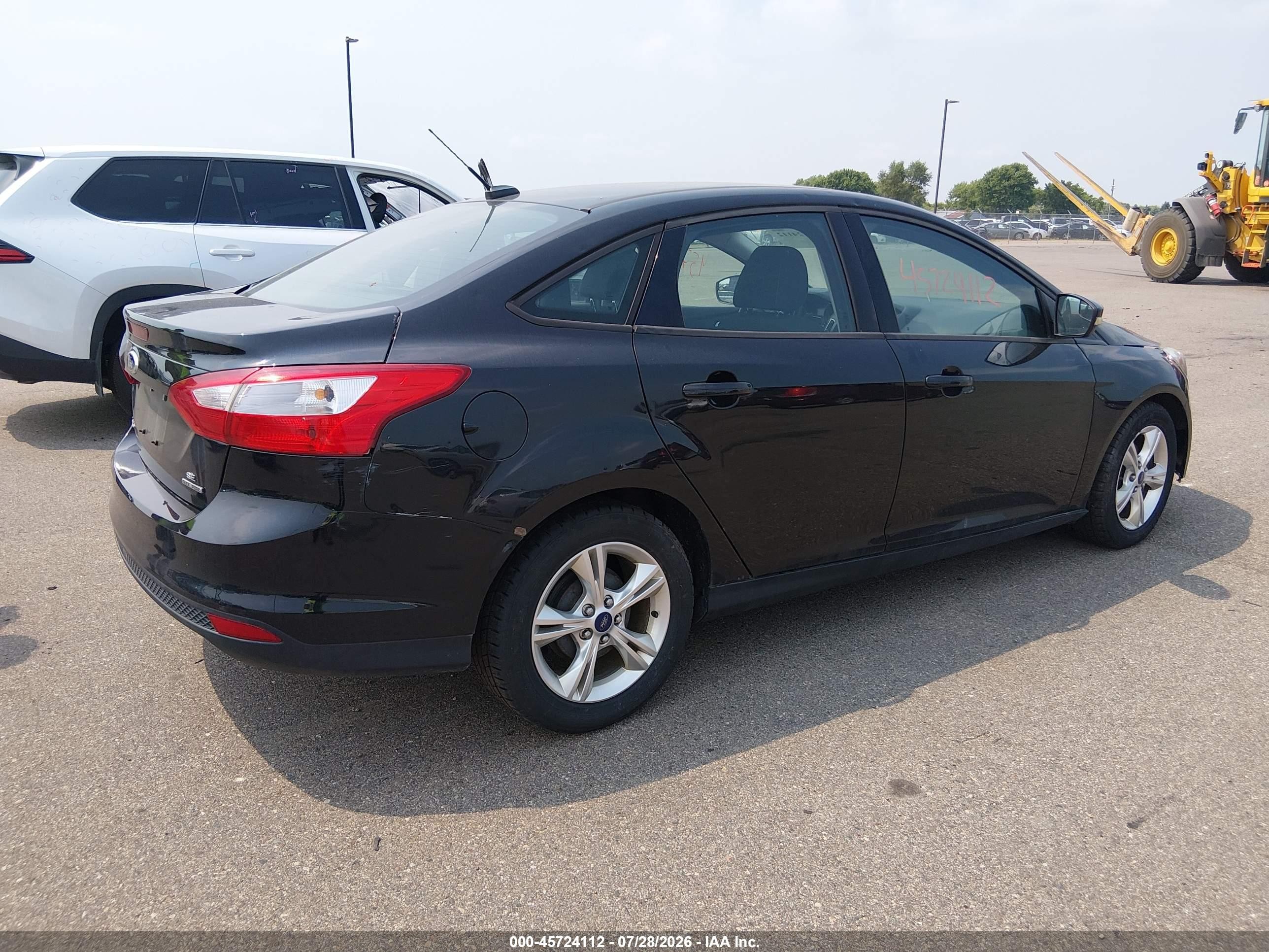 2013 Ford Focus Se Black vin: 1FADP3F20DL308156