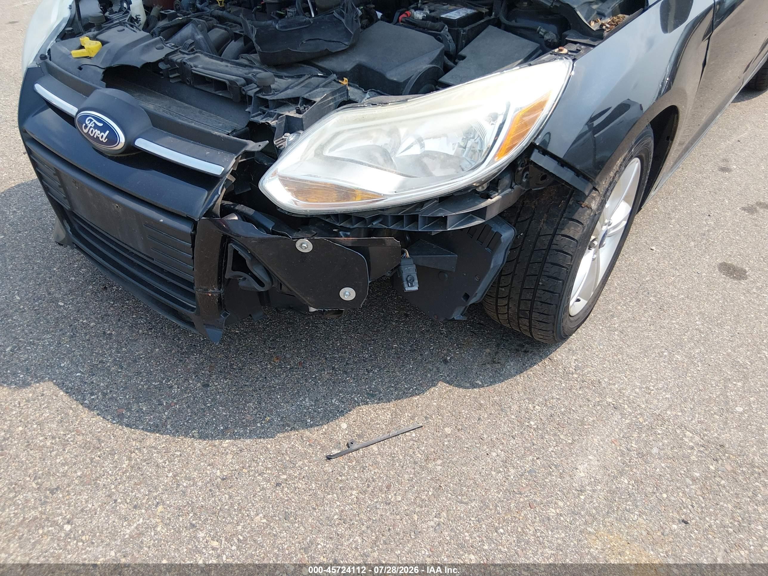 2013 Ford Focus Se Black vin: 1FADP3F20DL308156