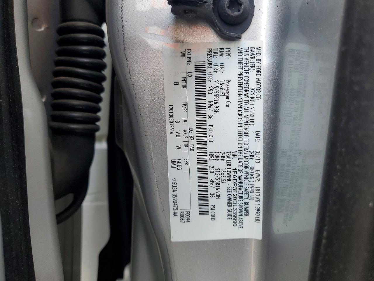 2013 Ford Focus Se Silver vin: 1FADP3F20DL339990