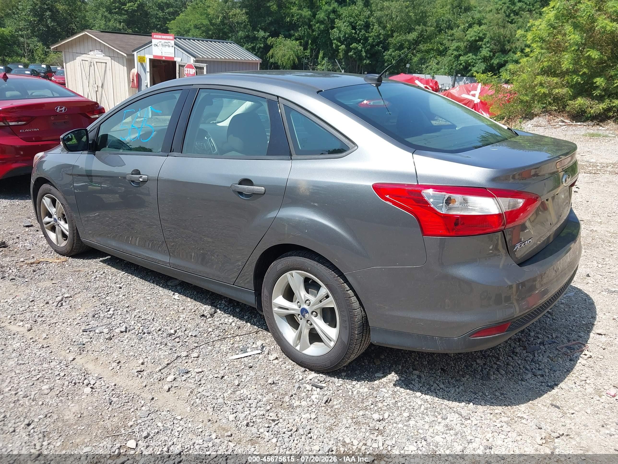 2013 Ford Focus Se Gray vin: 1FADP3F20DL348835