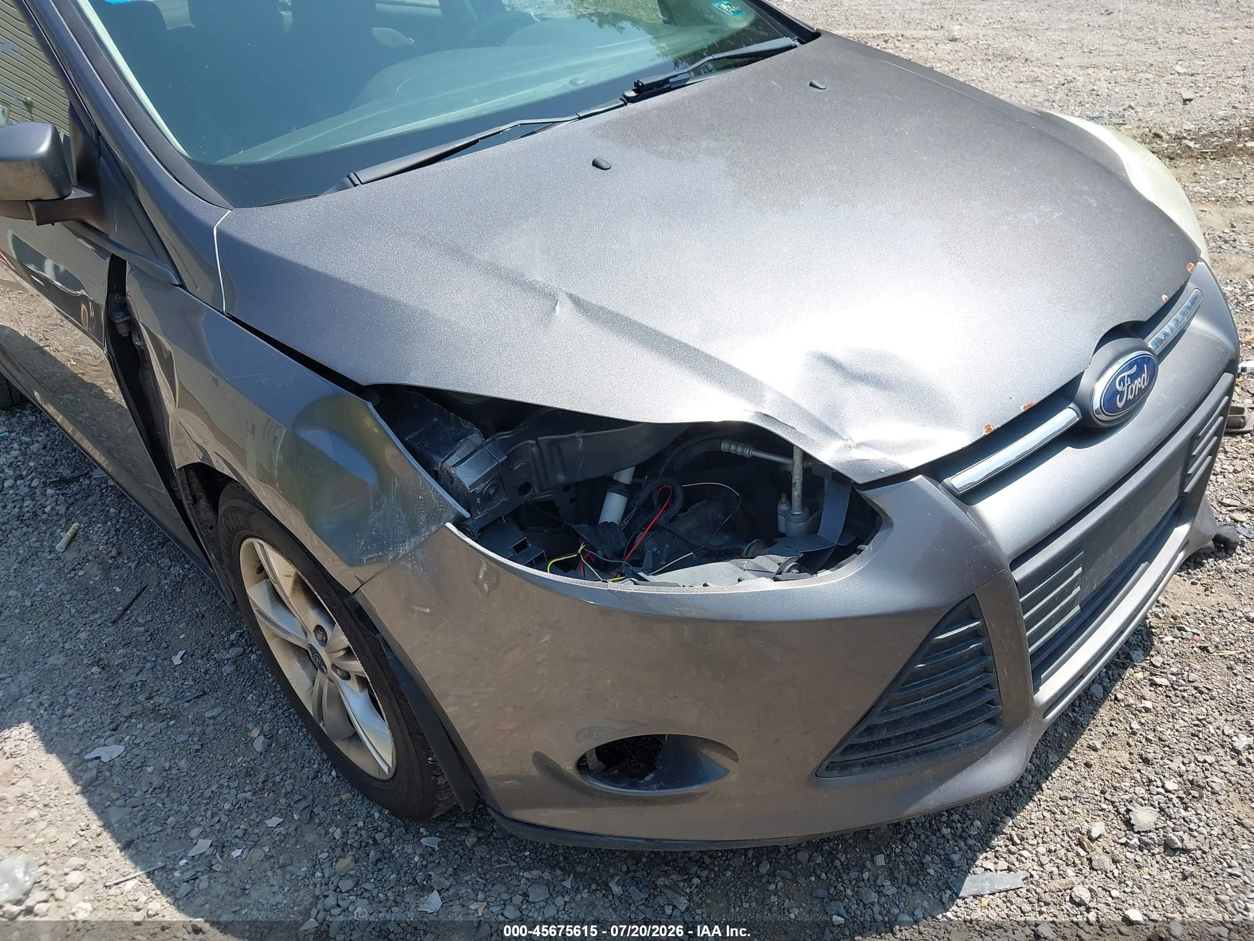 2013 Ford Focus Se Gray vin: 1FADP3F20DL348835