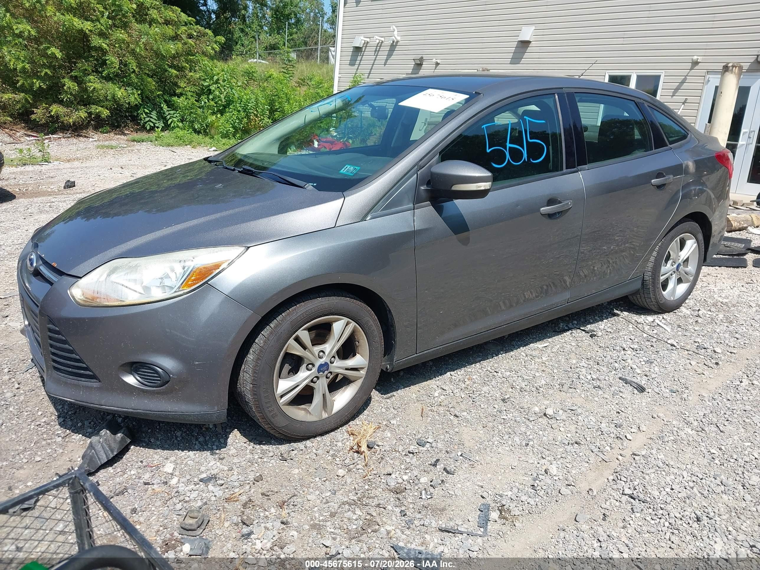 2013 Ford Focus Se Gray vin: 1FADP3F20DL348835