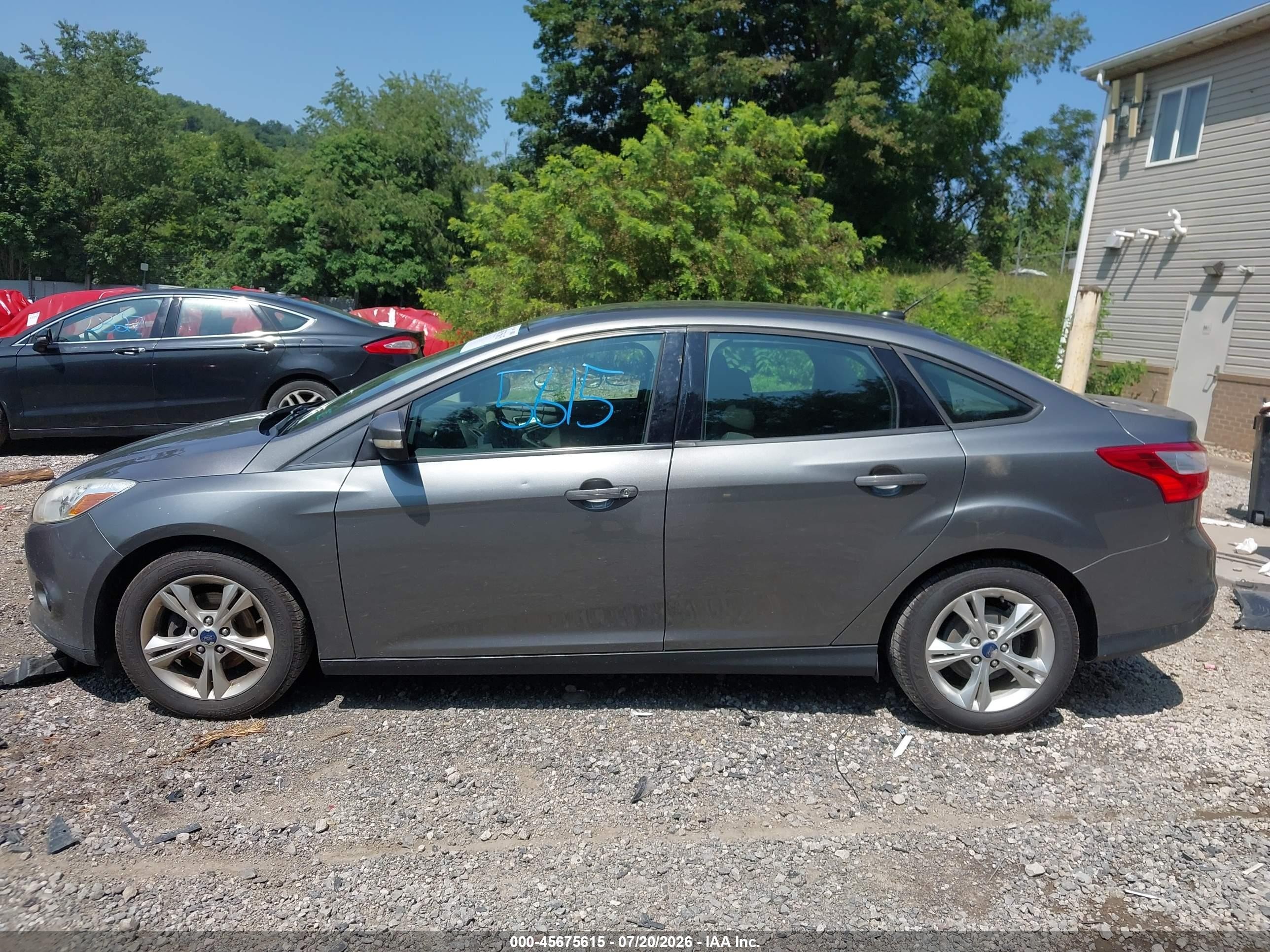 2013 Ford Focus Se Gray vin: 1FADP3F20DL348835
