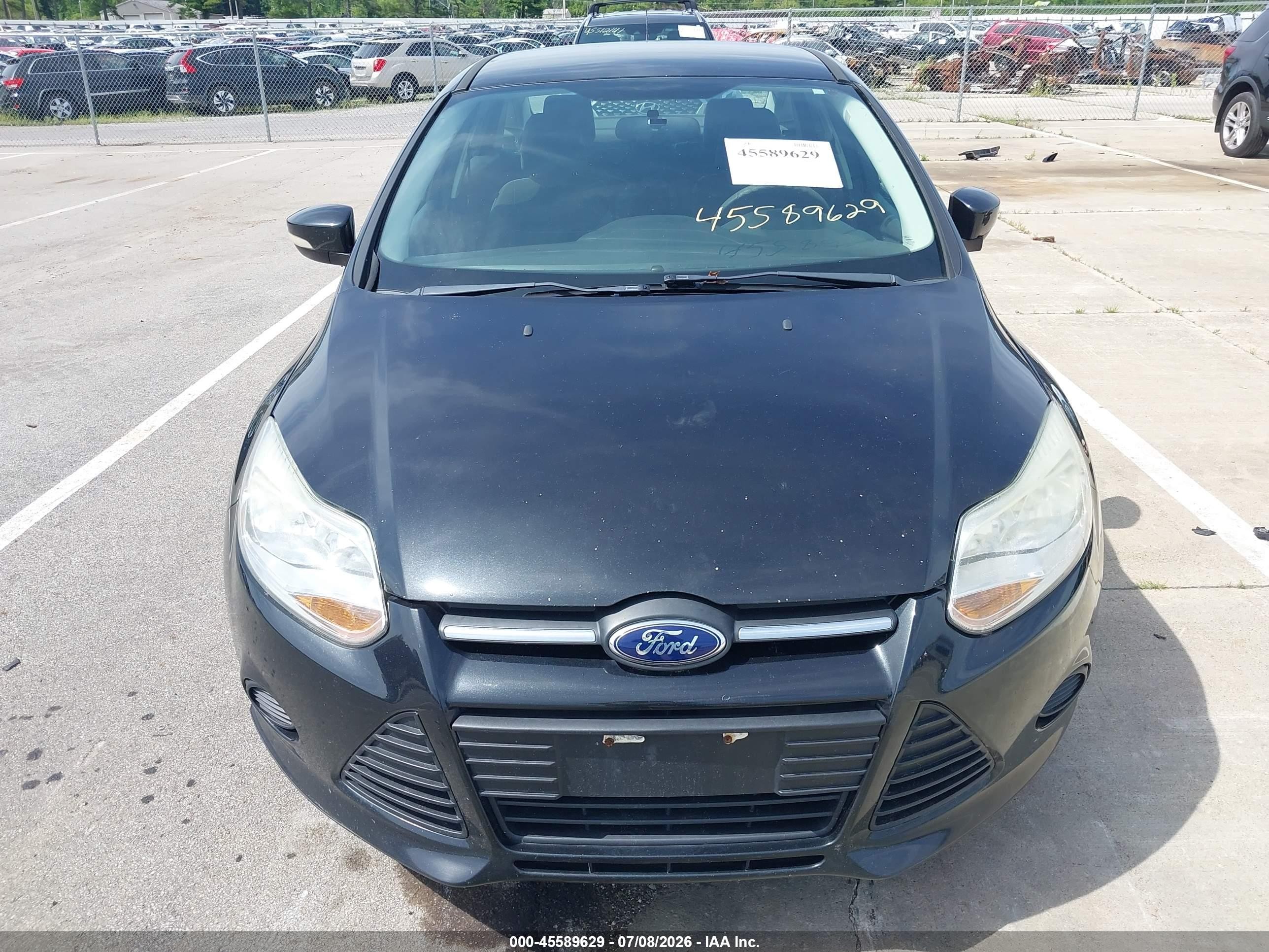 2014 Ford Focus Se Black vin: 1FADP3F20EL105897