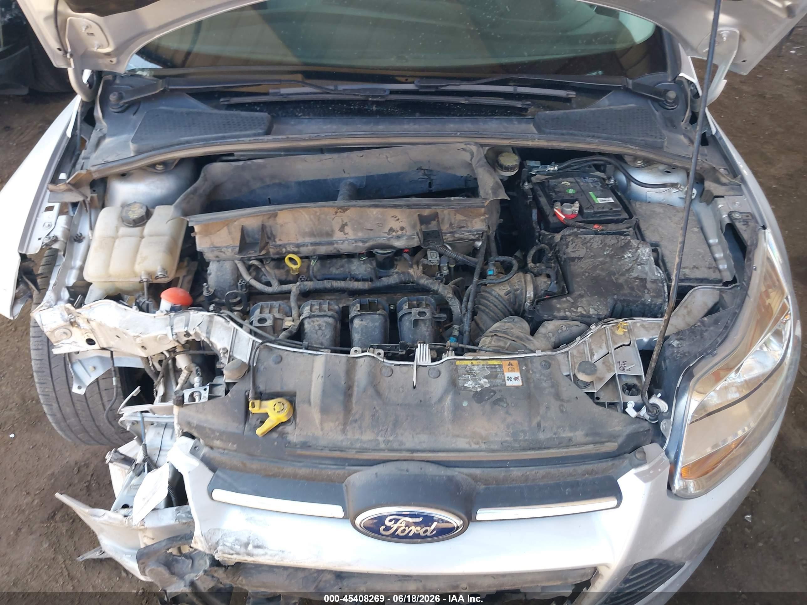 2014 Ford Focus Se Silver vin: 1FADP3F20EL111697