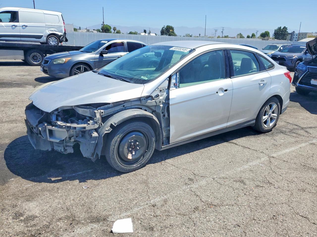 2014 Ford Focus Se Silver vin: 1FADP3F20EL124322