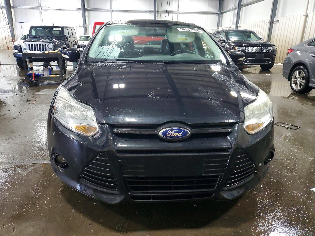 2014 Ford Focus Se Black vin: 1FADP3F20EL129455