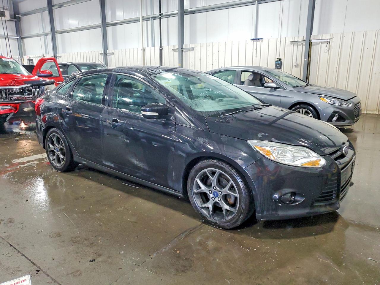 2014 Ford Focus Se Black vin: 1FADP3F20EL129455