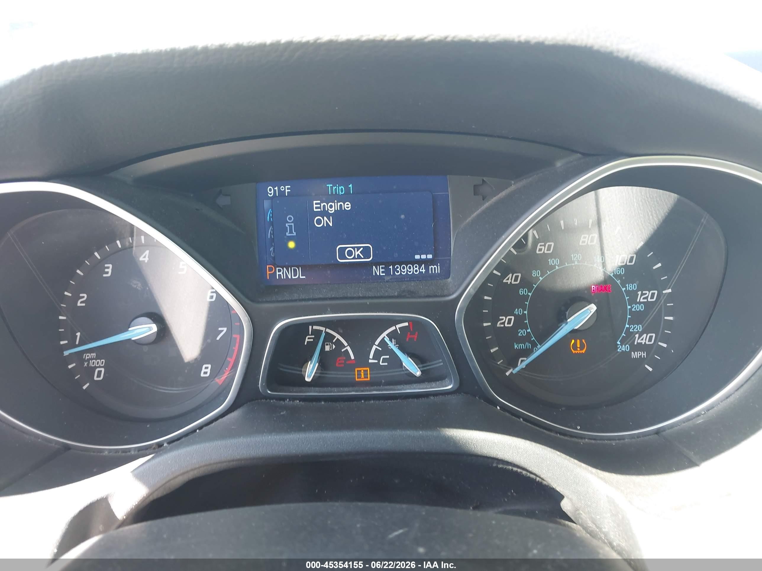 2014 Ford Focus Se Blue vin: 1FADP3F20EL141296