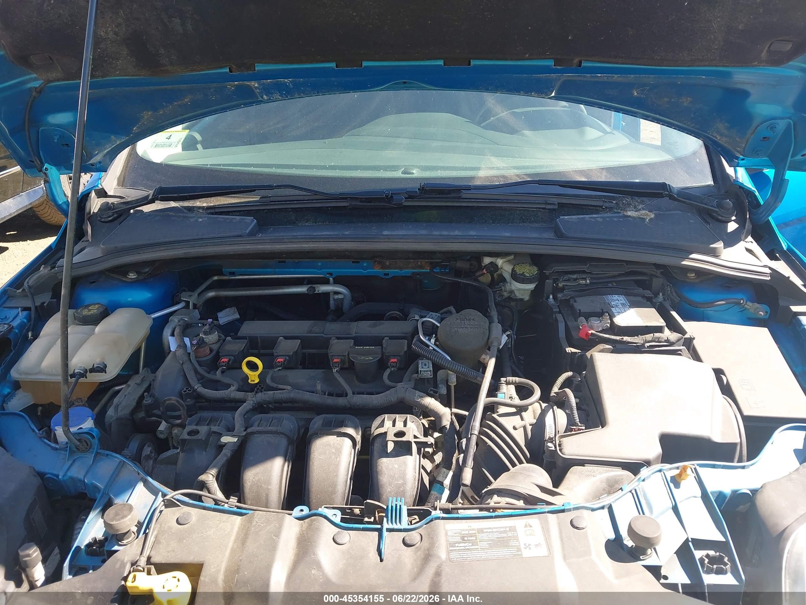 2014 Ford Focus Se Blue vin: 1FADP3F20EL141296
