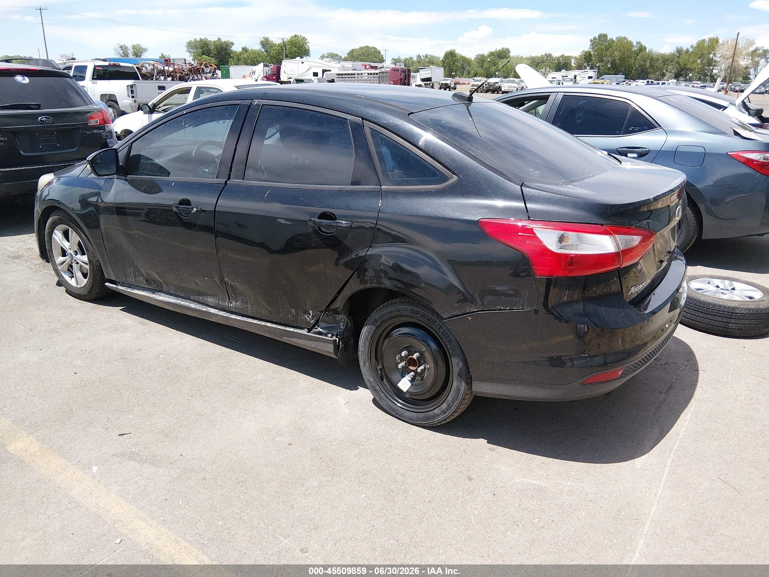 2014 Ford Focus Se Black vin: 1FADP3F20EL162357