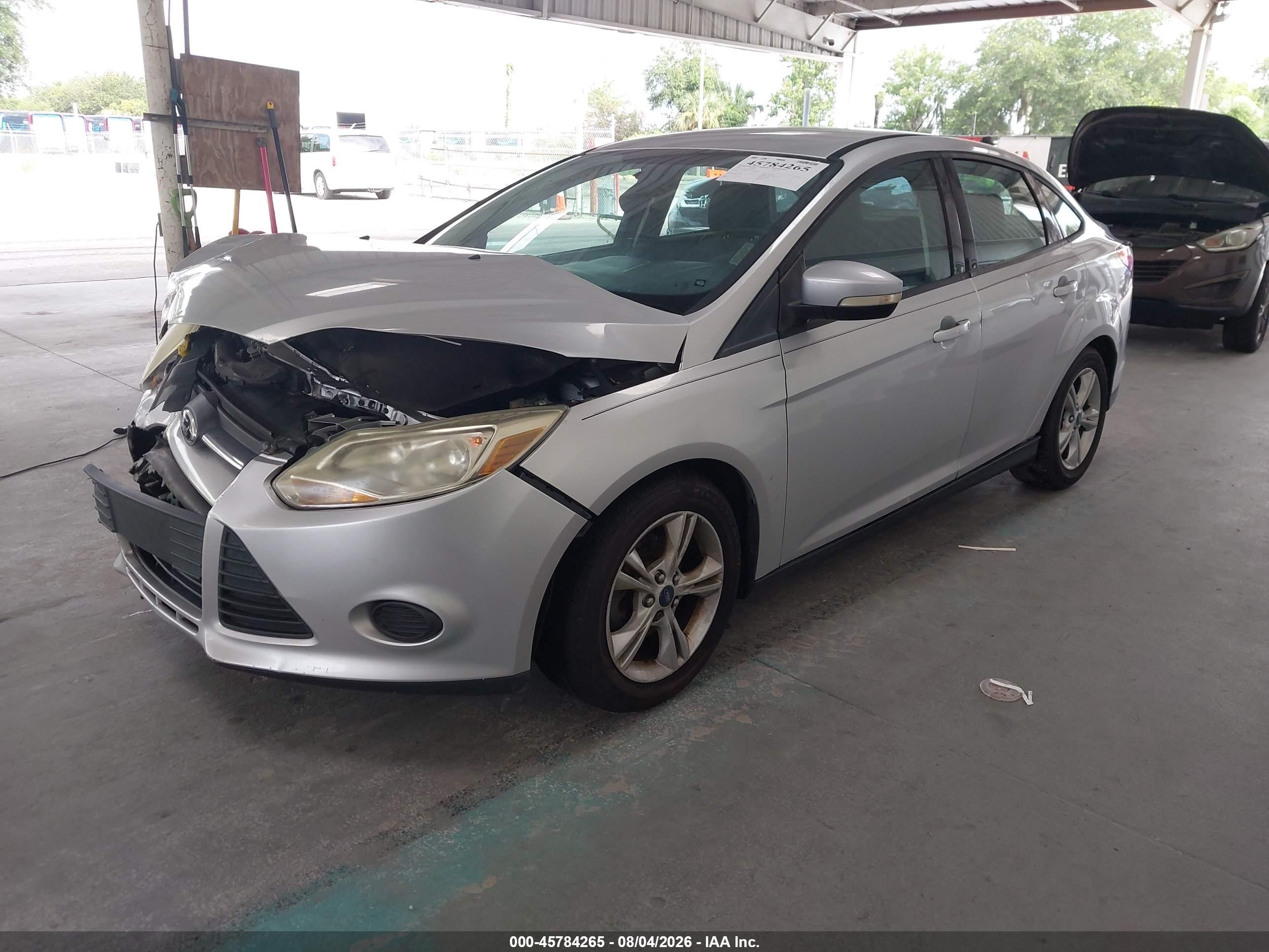 2014 Ford Focus Se Silver vin: 1FADP3F20EL166019