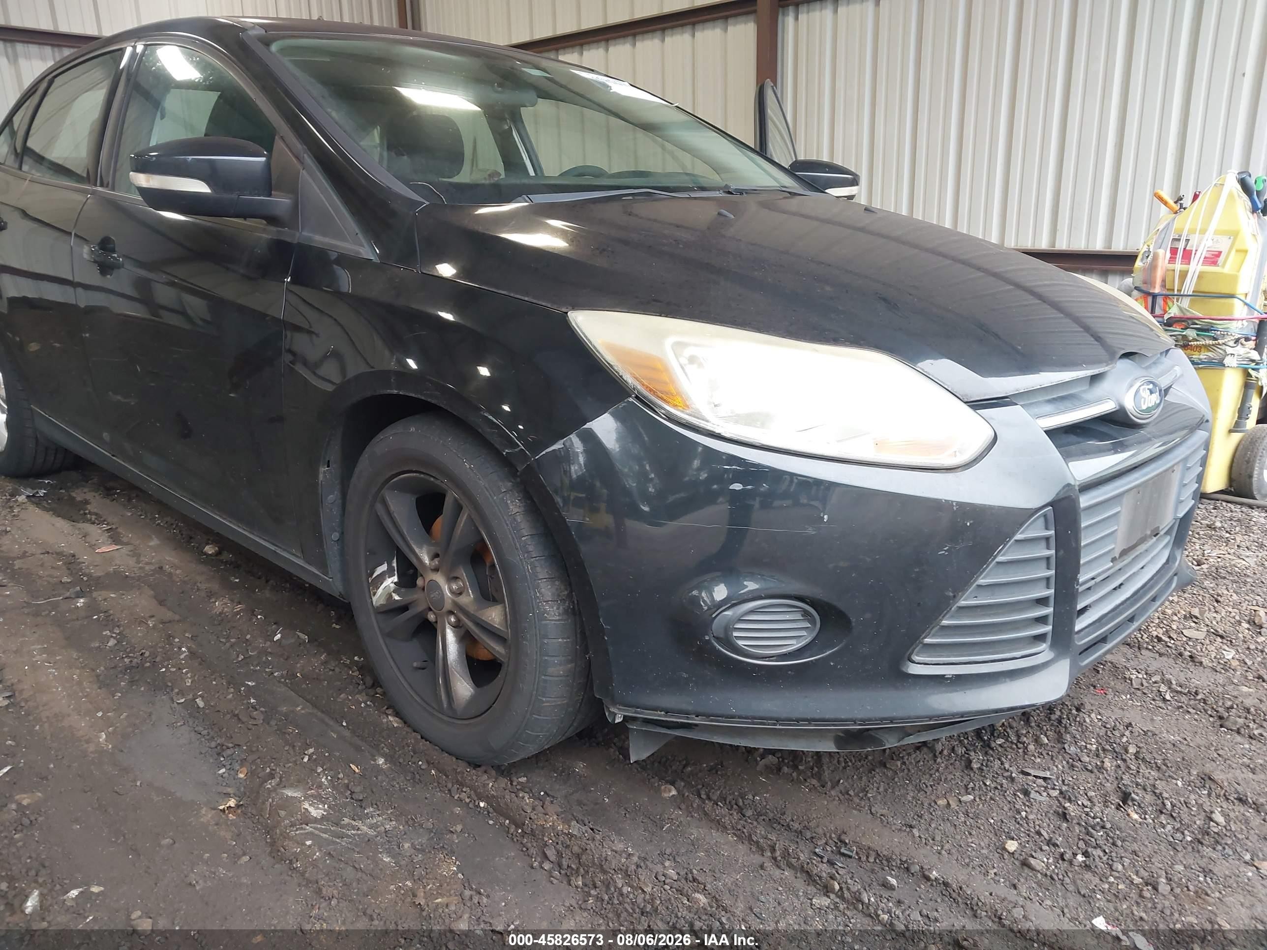 2014 Ford Focus Se Black vin: 1FADP3F20EL166750